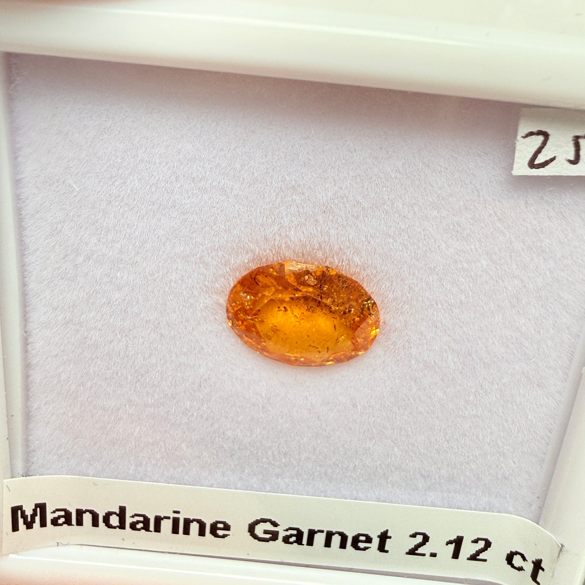 Mandarin Spessartite Garnet, 2.12ct, Loliondo, Tanzania, Untreated Unheated