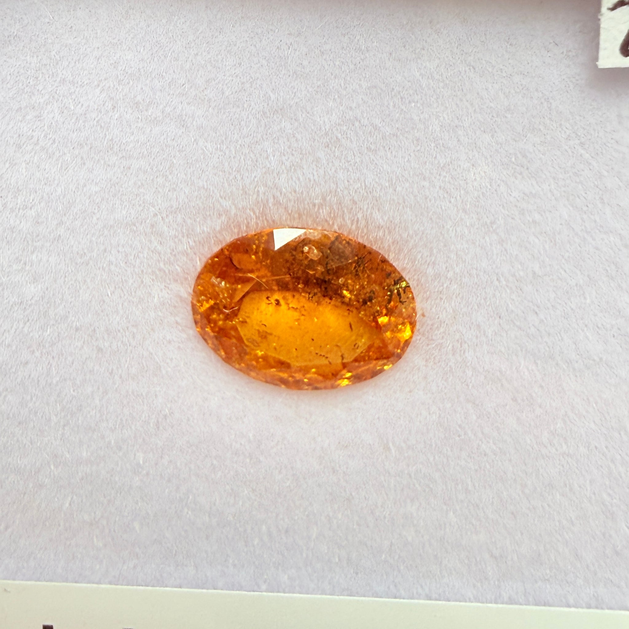 Mandarin Spessartite Garnet, 2.12ct, Loliondo, Tanzania, Untreated Unheated