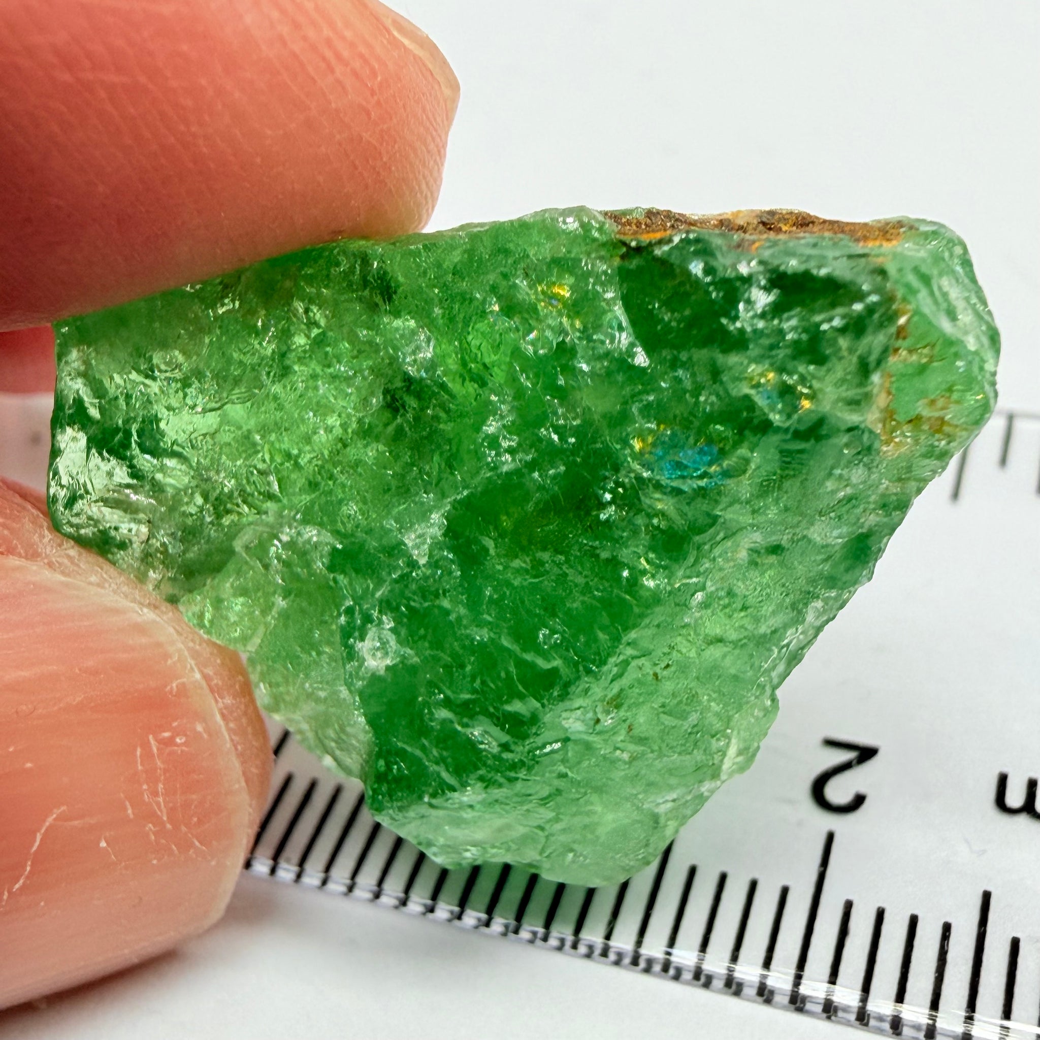 Tsavorite, Cab Grade with Gemmy Portions, 48.92ct, Merelani, Tanzania, Untreated Unheated, if you want to facet then you will have to cobb it into small pieces
