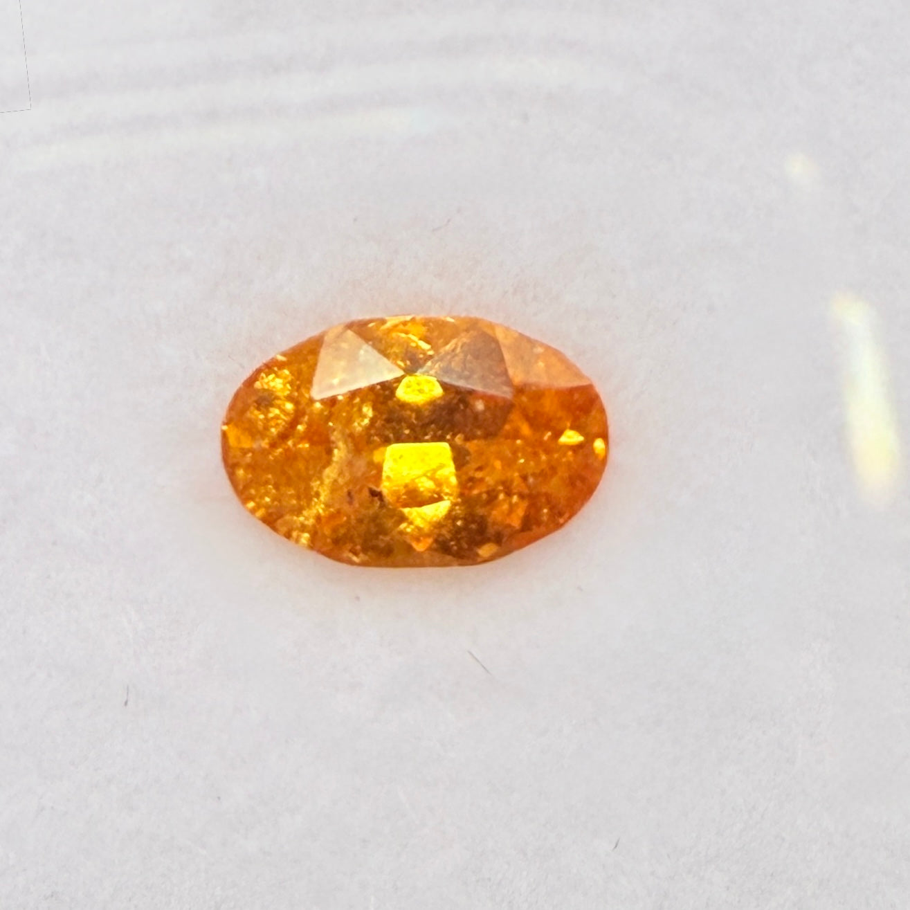 Mandarin Spessartite Garnet, 0.92ct, Loliondo, Tanzania, Untreated Unheated