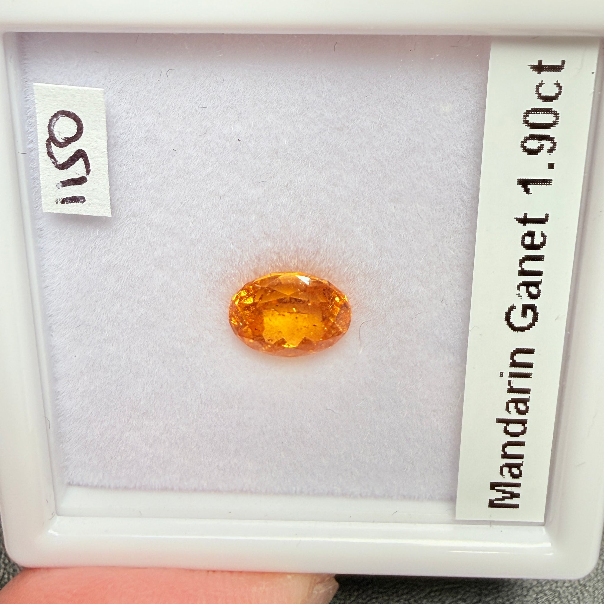 Mandarin Spessartite Garnet, 1.90ct, Loliondo, Tanzania, Untreated Unheated