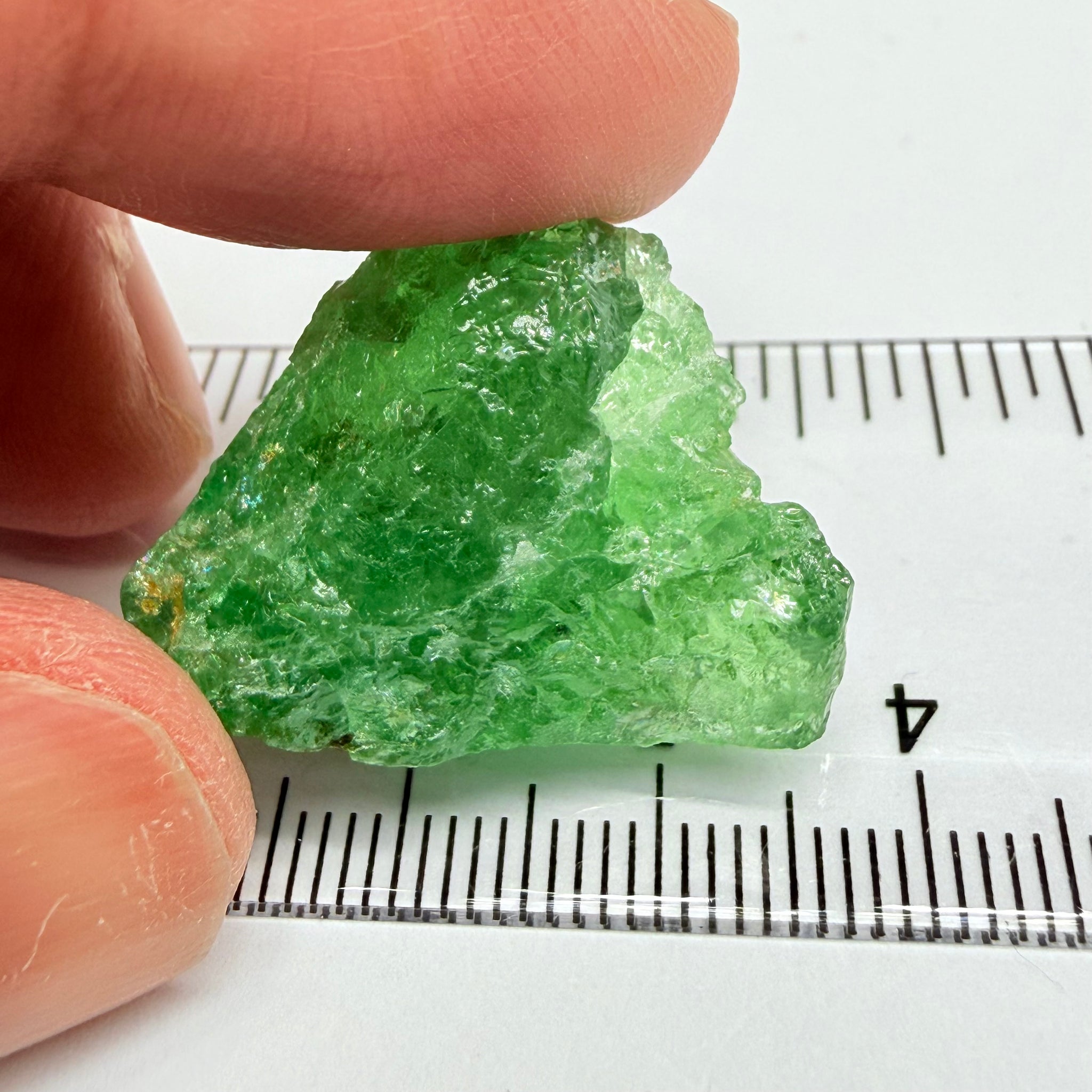 Tsavorite, Cab Grade with Gemmy Portions, 48.92ct, Merelani, Tanzania, Untreated Unheated, if you want to facet then you will have to cobb it into small pieces