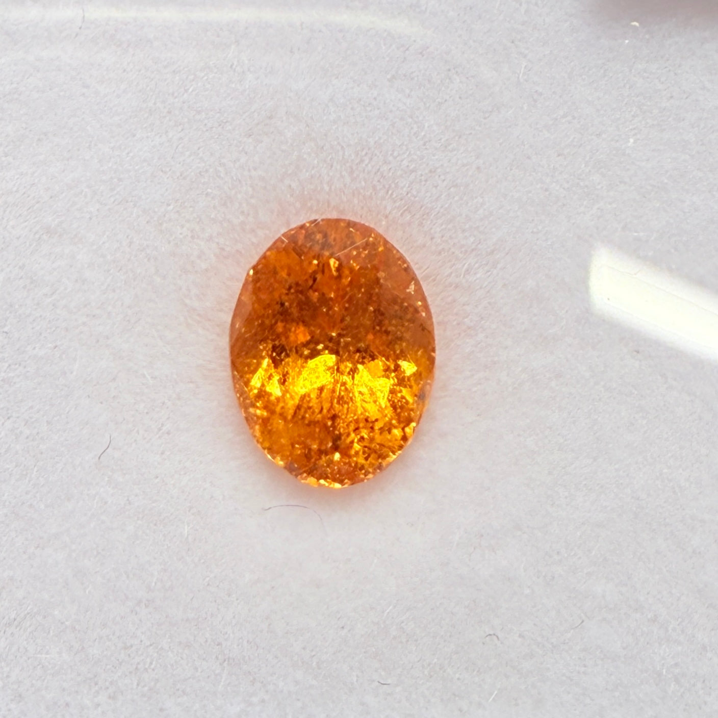 Mandarin Spessartite Garnet, 1.90ct, Loliondo, Tanzania, Untreated Unheated