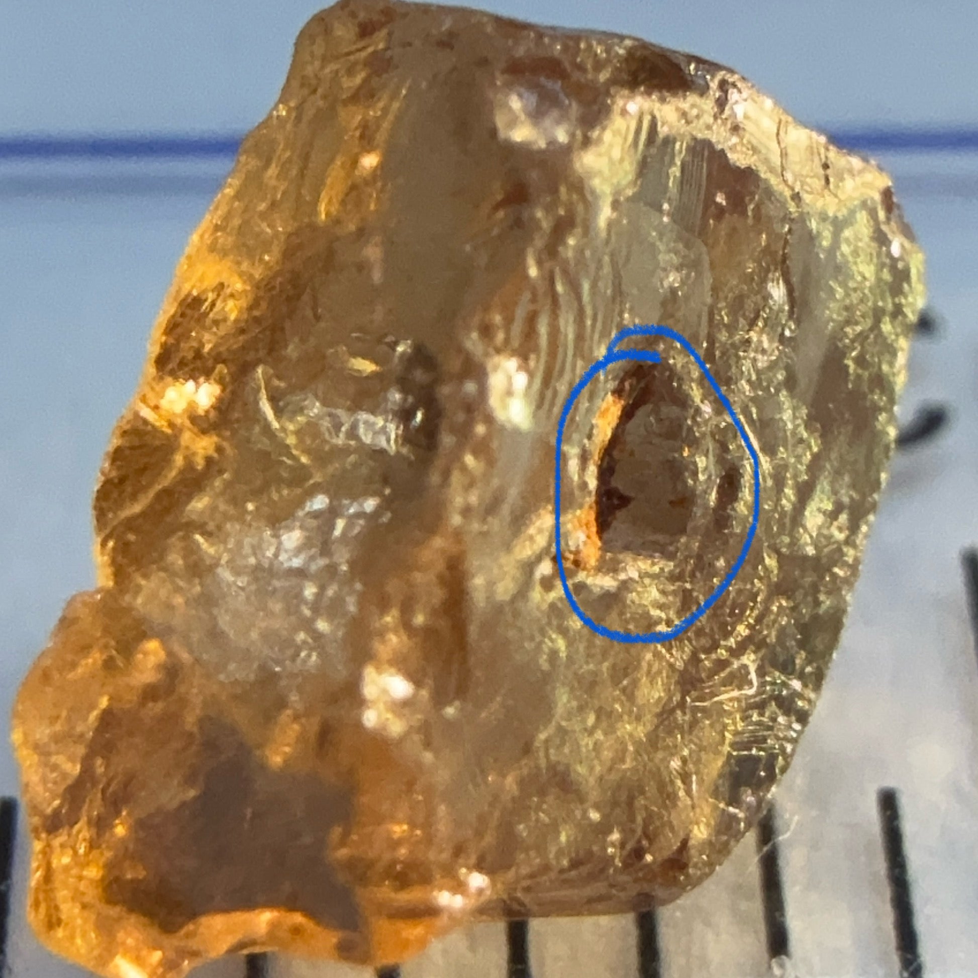 Colour Change Garnet, 2.12ct, Tanzania, Untreated Unheated, slight inclusion on the outside, rest clean