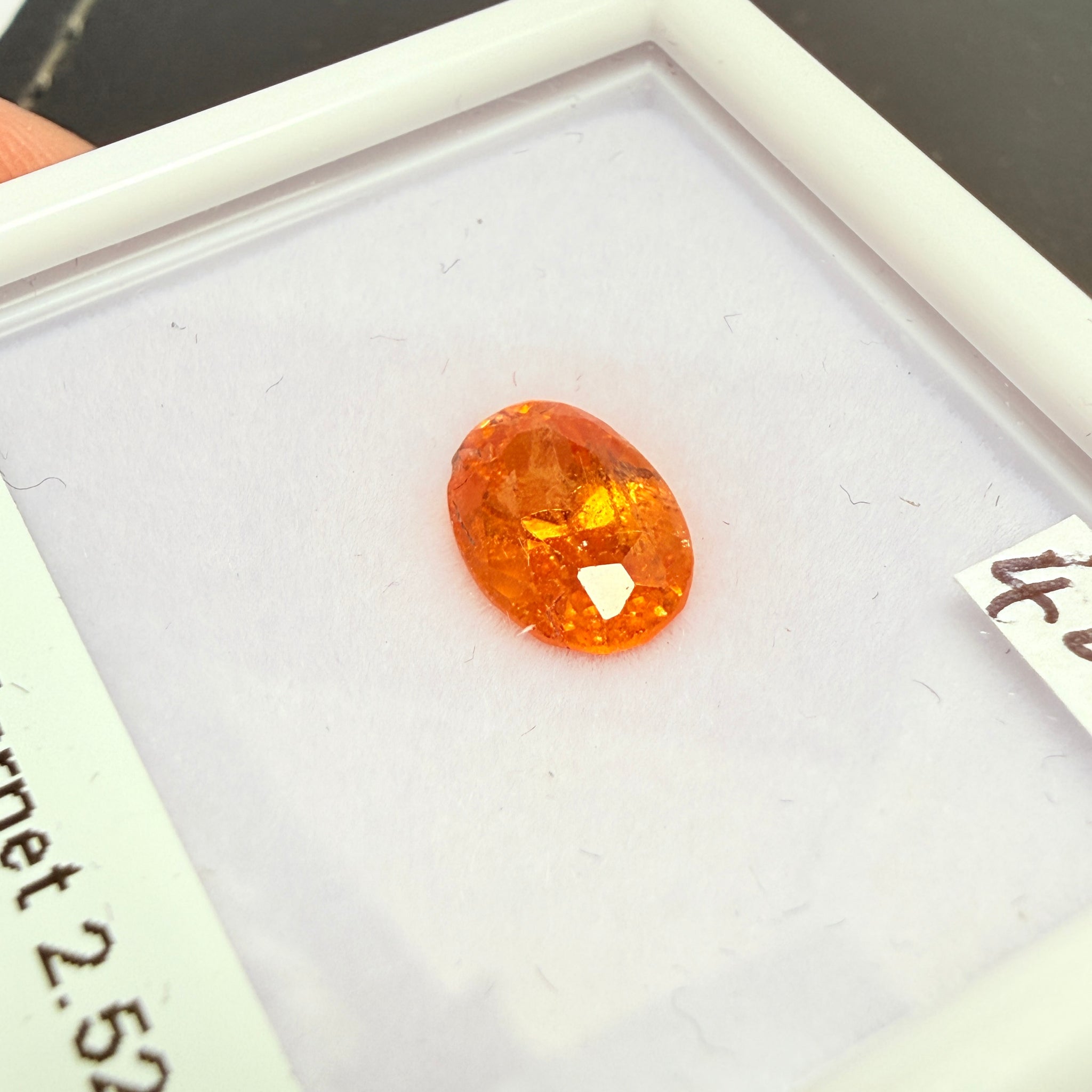 Mandarin Spessartite Garnet, 2.52ct, Loliondo, Tanzania, Untreated Unheated