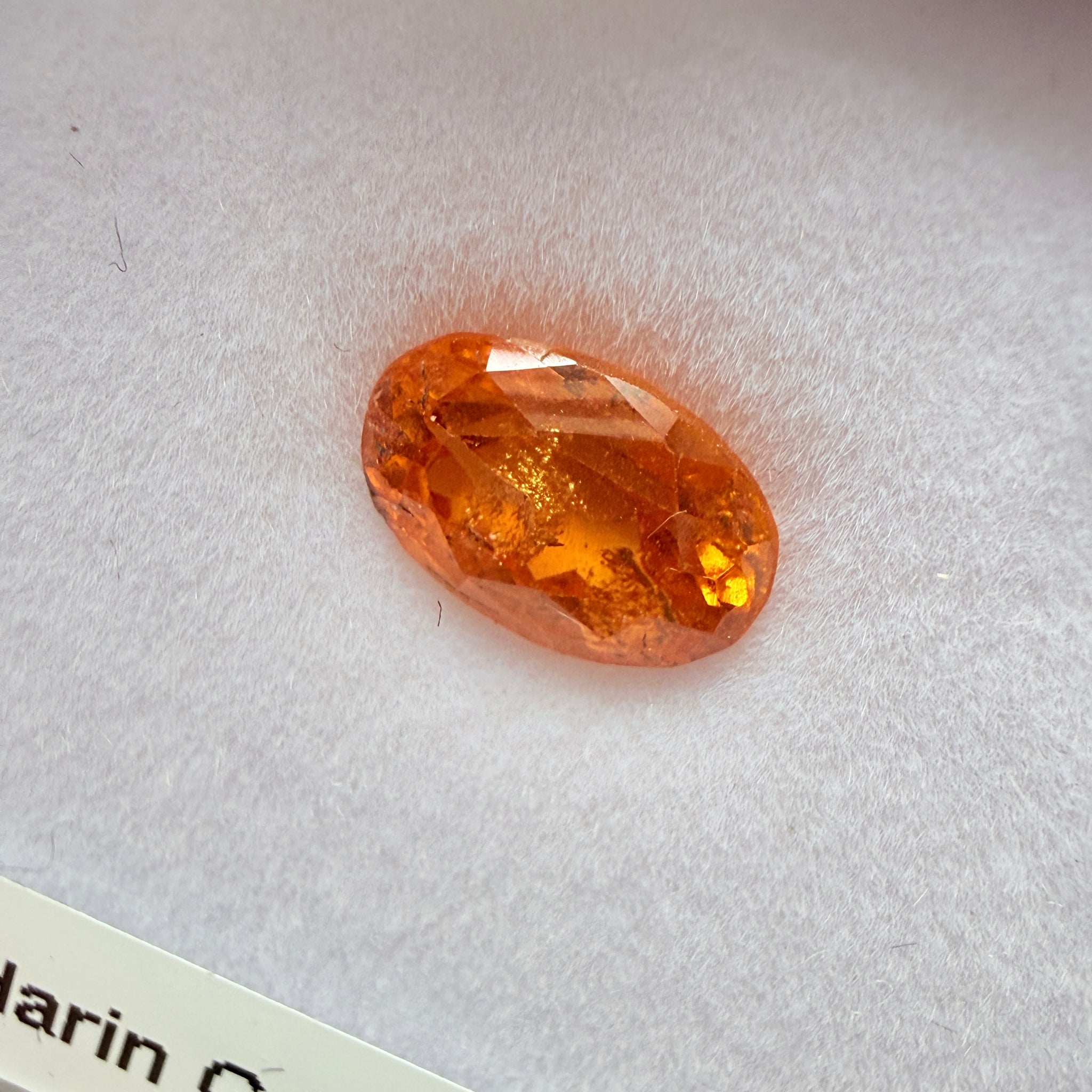 Mandarin Spessartite Garnet, 2.52ct, Loliondo, Tanzania, Untreated Unheated