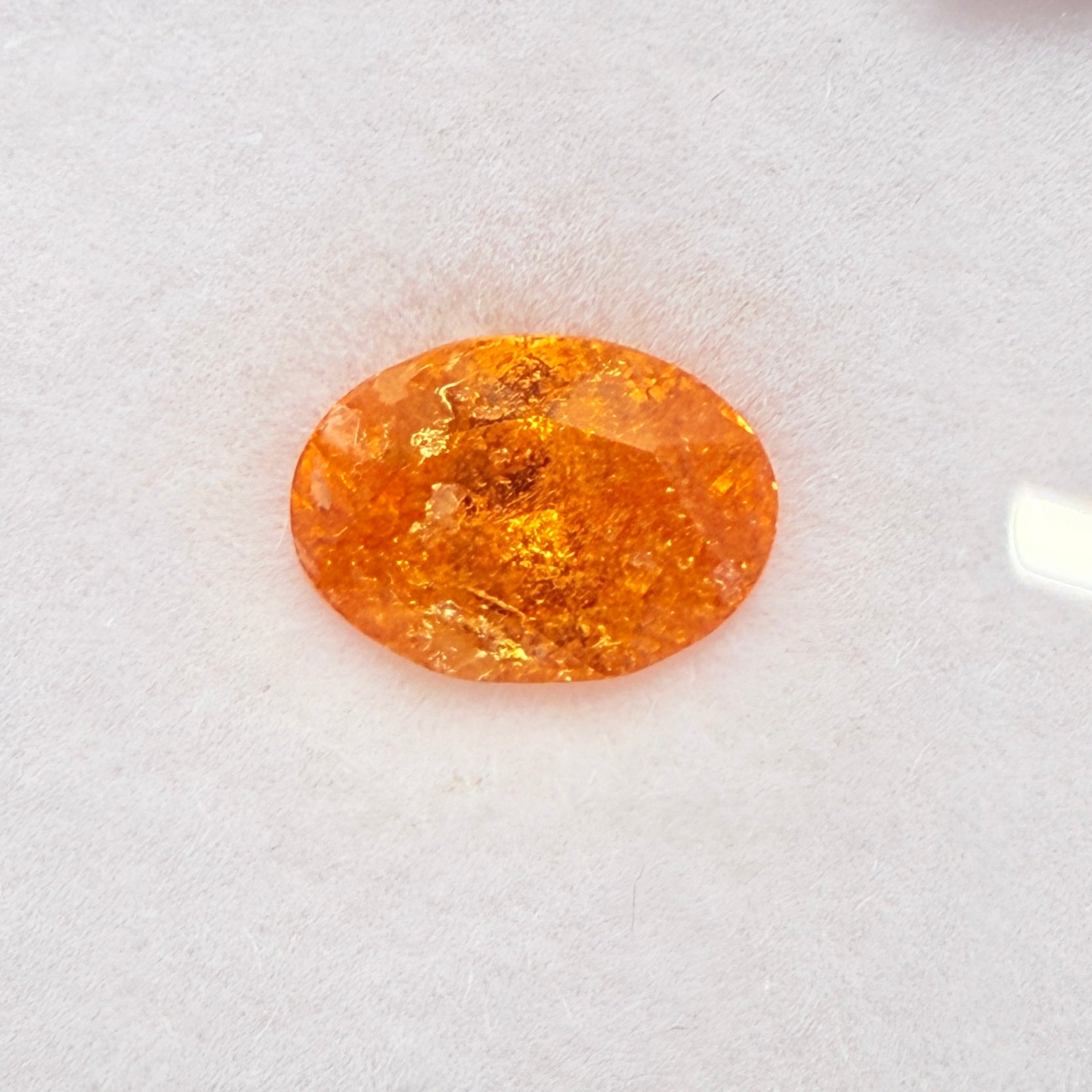 Mandarin Spessartite Garnet, 2.07ct, Loliondo, Tanzania, Untreated Unheated