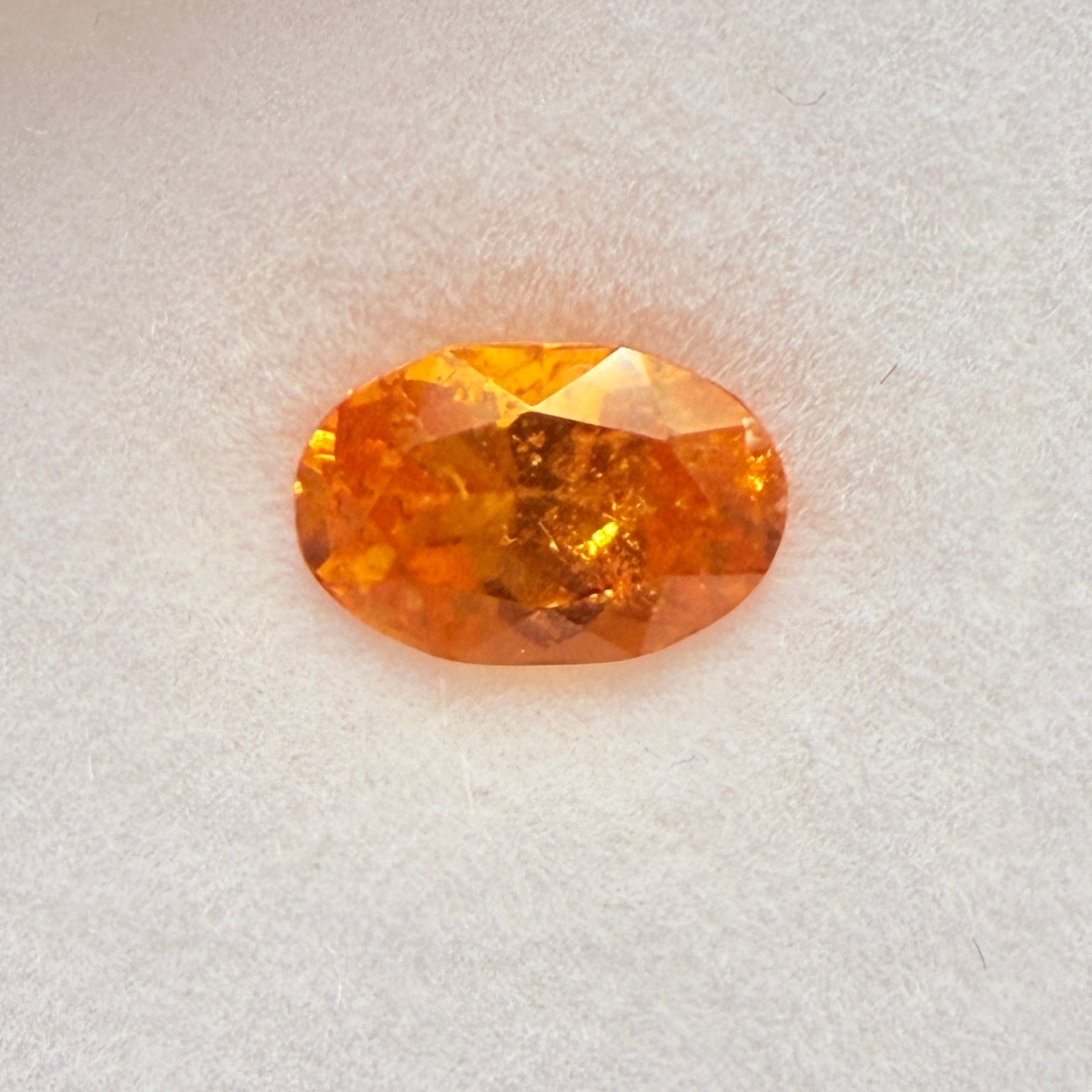 Mandarin Spessartite Garnet, 1.48ct, Loliondo, Tanzania, Untreated Unheated