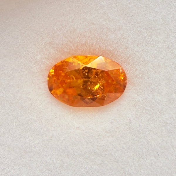Mandarin Spessartite Garnet, 1.48ct, Loliondo, Tanzania, Untreated Unheated