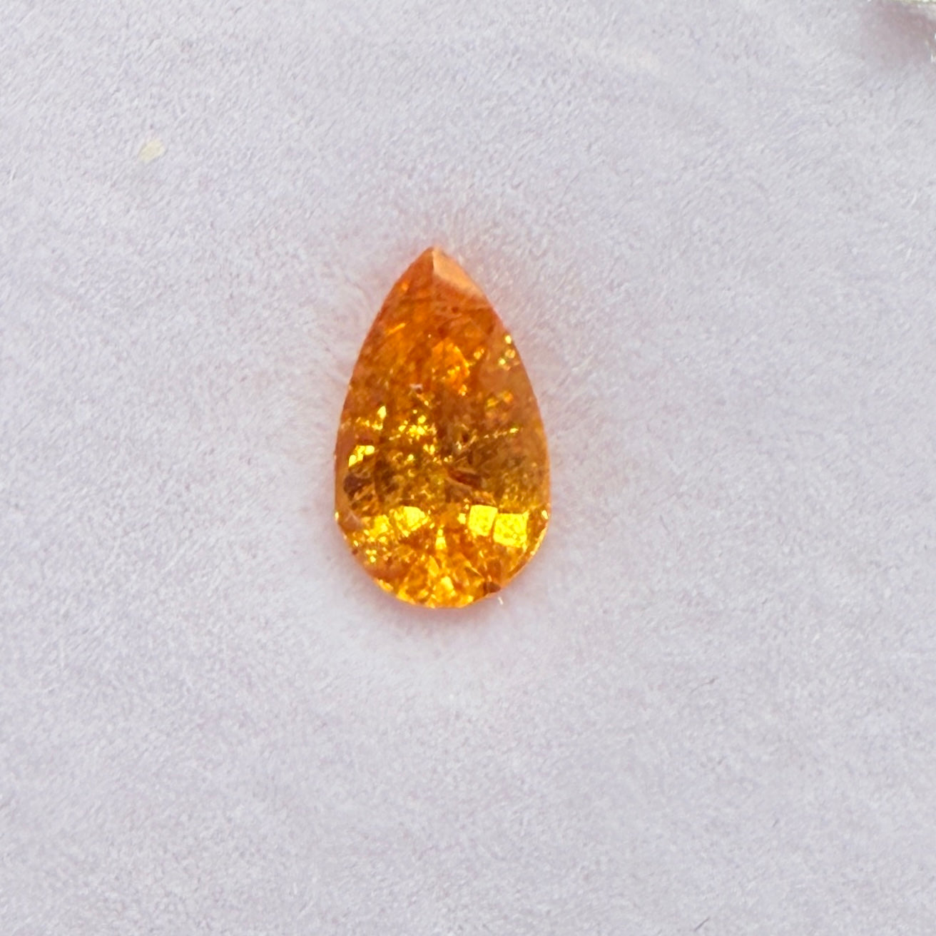 Mandarin Spessartite Garnet, 0.80ct, Loliondo, Tanzania, Untreated Unheated