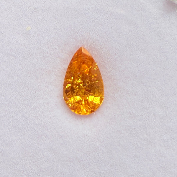 Mandarin Spessartite Garnet, 0.80ct, Loliondo, Tanzania, Untreated Unheated