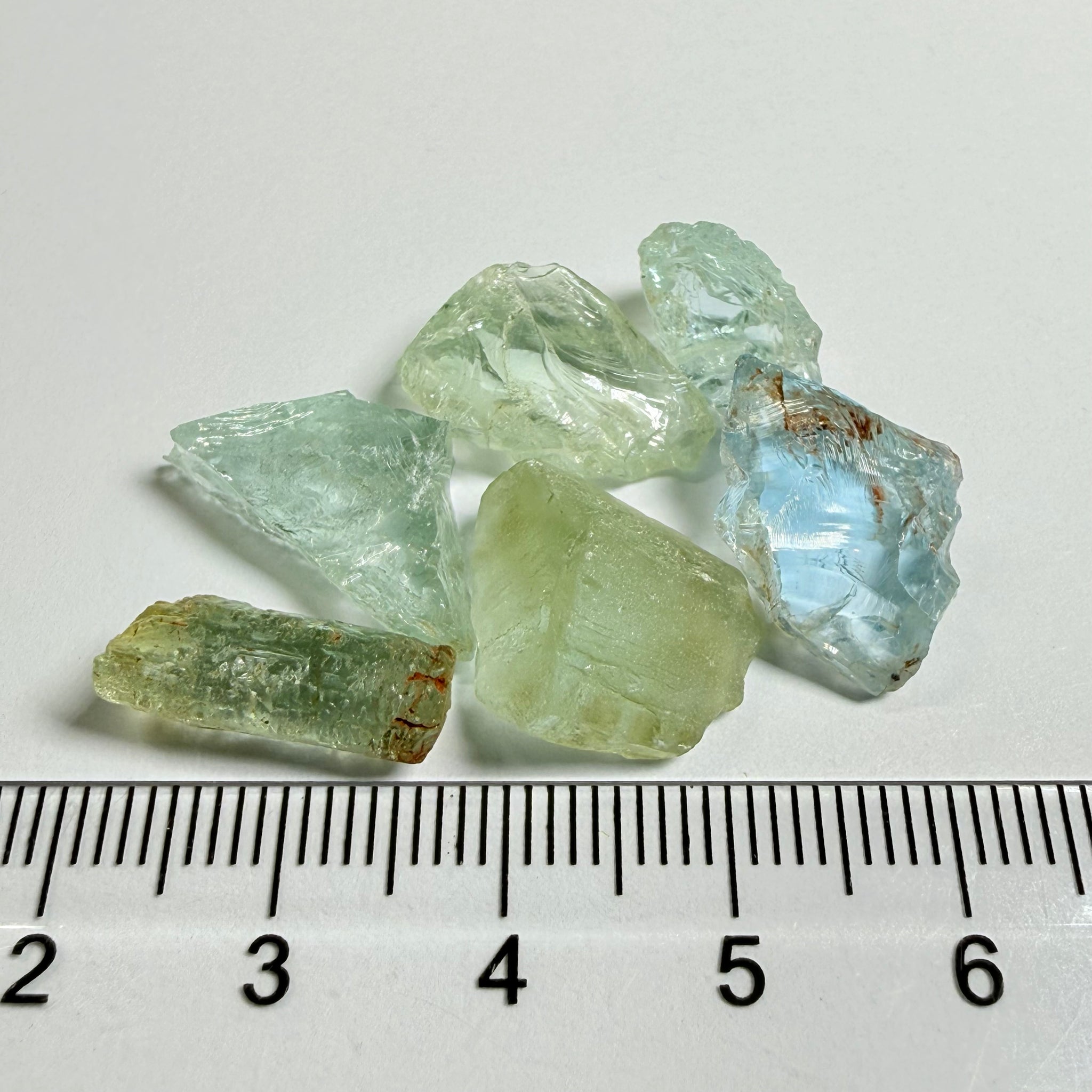Aquamarine Lot, 36.20ct, Songea, Tanzania, Untreated Unheated, 3.18ct-8.91ct, vs-vvs