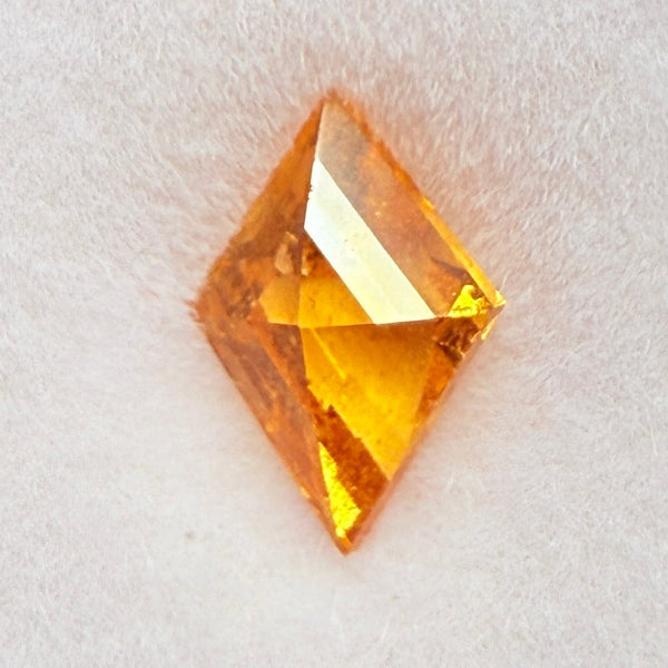 Mandarin Spessartite Garnet, 1.11ct, Loliondo, Tanzania, Untreated Unheated, fancy kite cut
