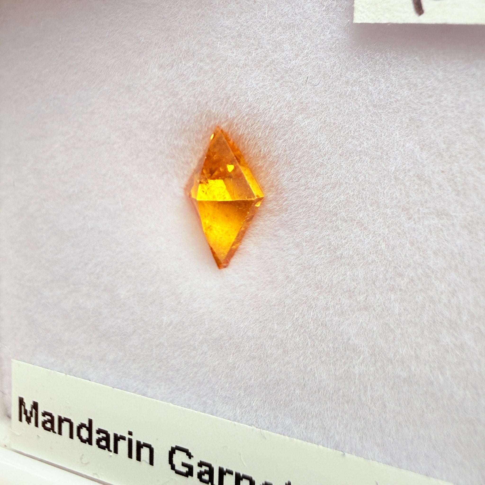 Mandarin Spessartite Garnet, 1.11ct, Loliondo, Tanzania, Untreated Unheated, fancy kite cut