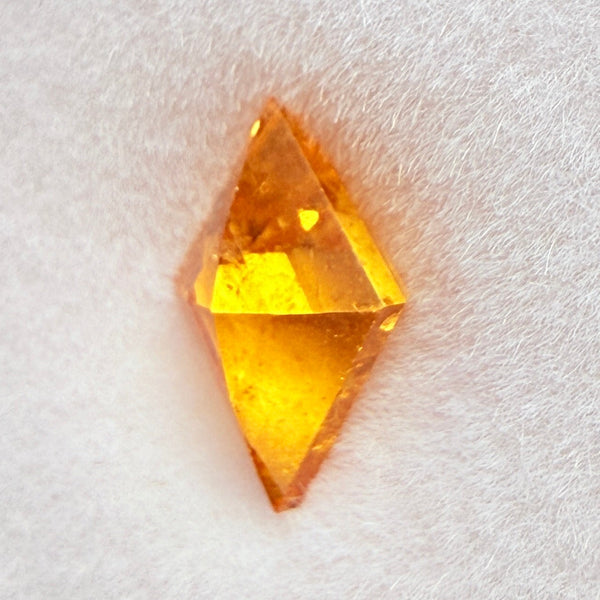 Mandarin Spessartite Garnet, 1.11ct, Loliondo, Tanzania, Untreated Unheated, fancy kite cut