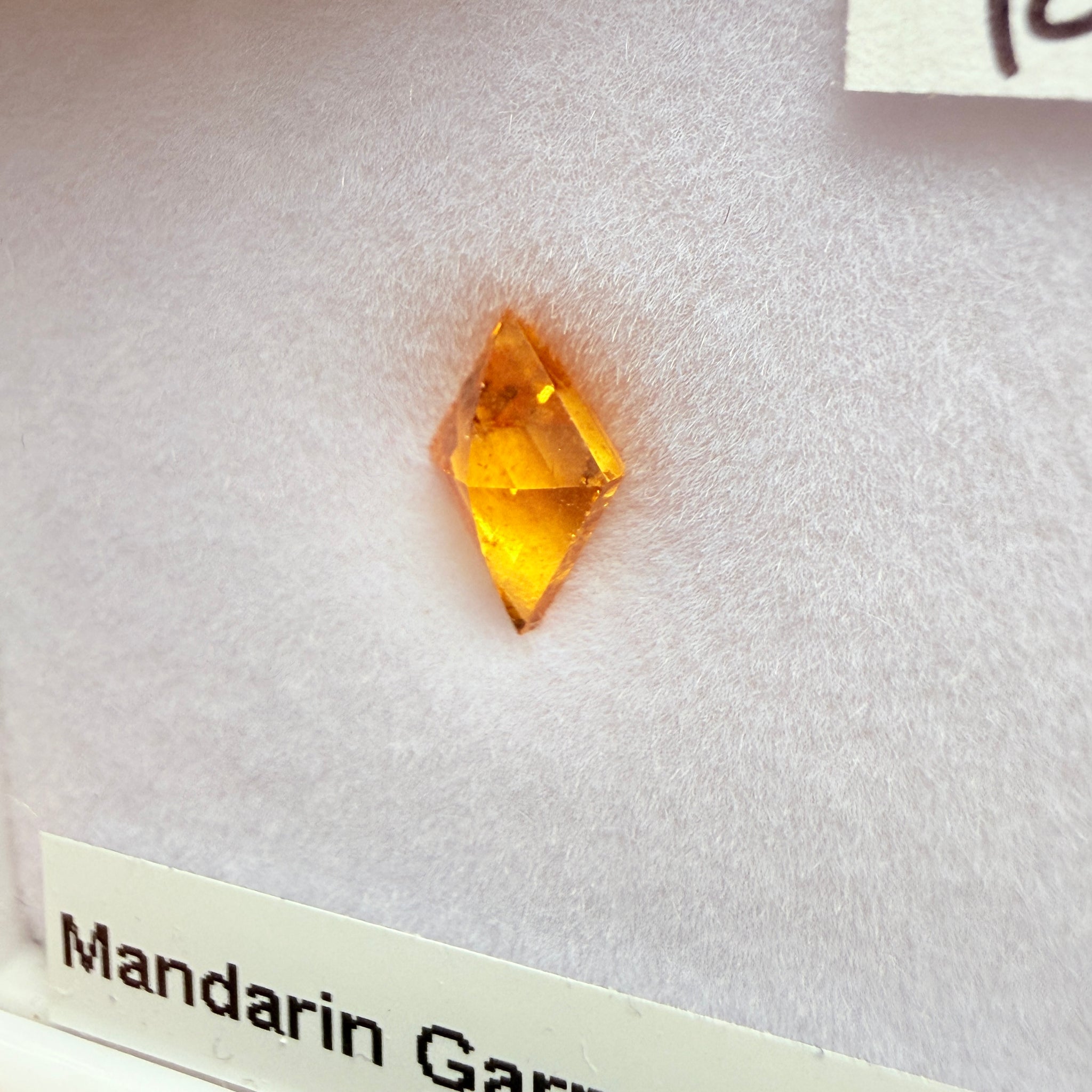 Mandarin Spessartite Garnet, 1.11ct, Loliondo, Tanzania, Untreated Unheated, fancy kite cut