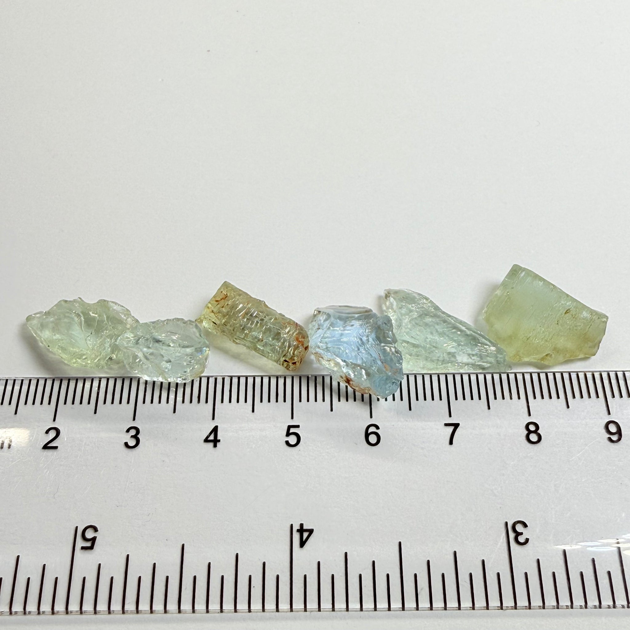 Aquamarine Lot, 36.20ct, Songea, Tanzania, Untreated Unheated, 3.18ct-8.91ct, vs-vvs