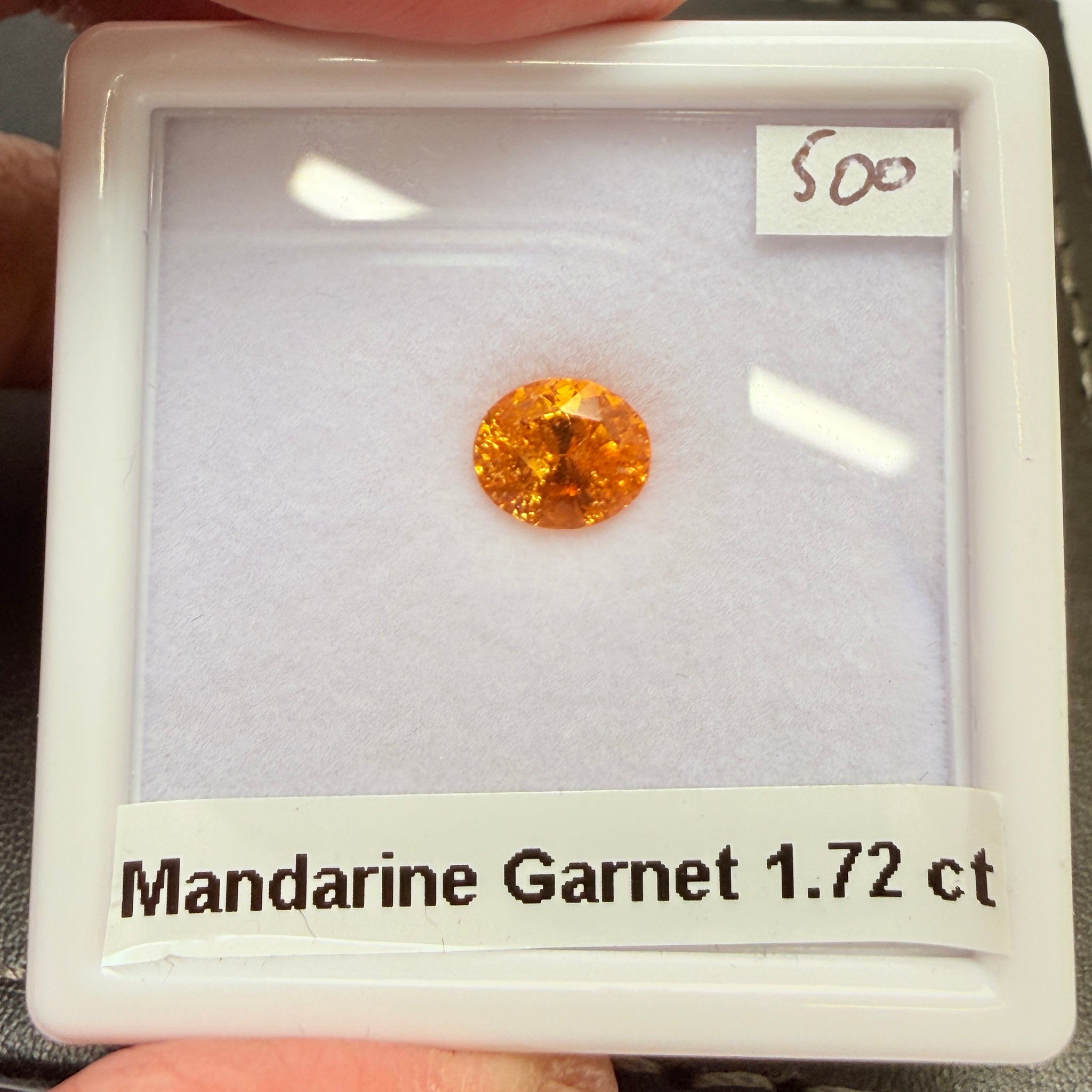 Mandarin Spessartite Garnet, 1.72ct, Loliondo, Tanzania, Untreated Unheated