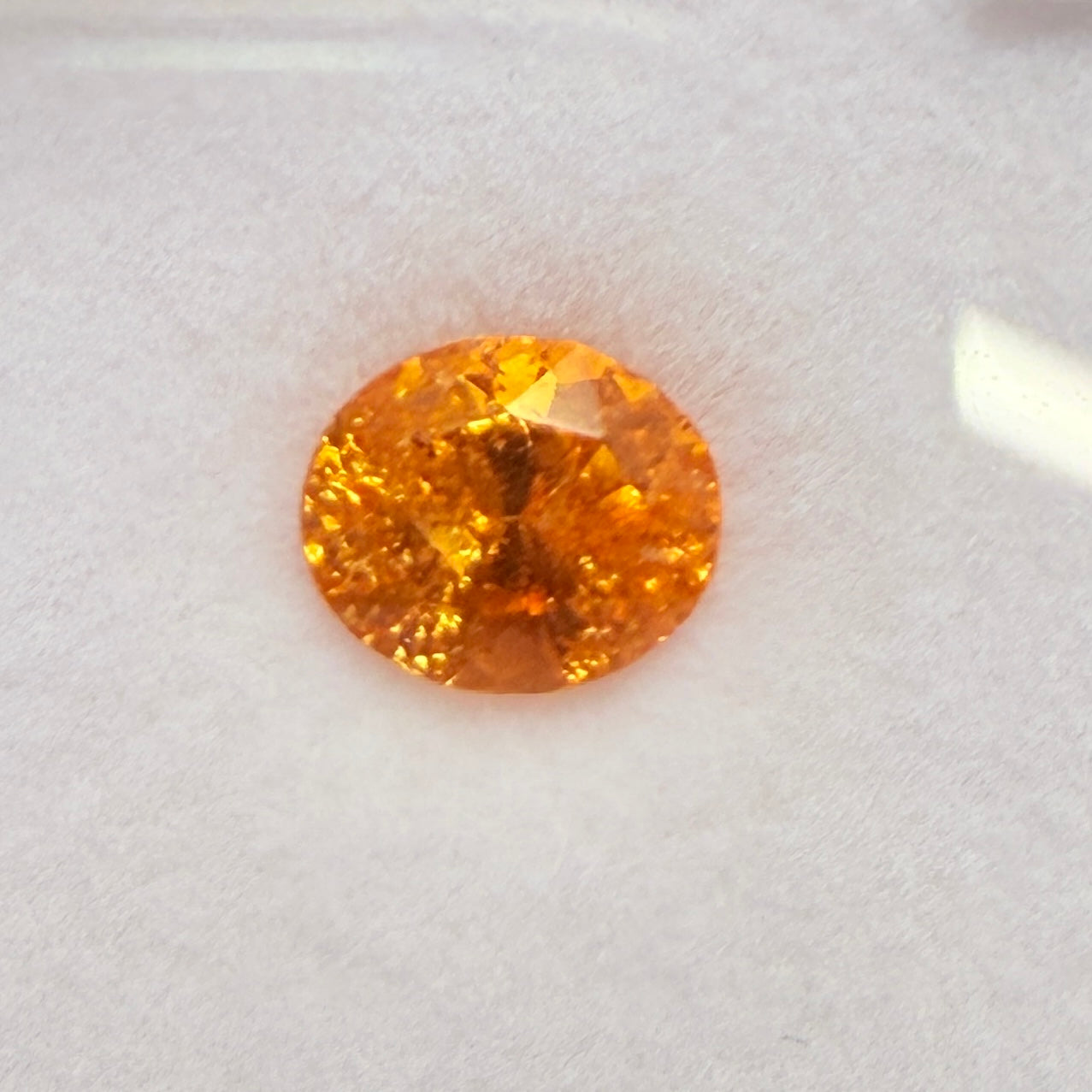 Mandarin Spessartite Garnet, 1.72ct, Loliondo, Tanzania, Untreated Unheated