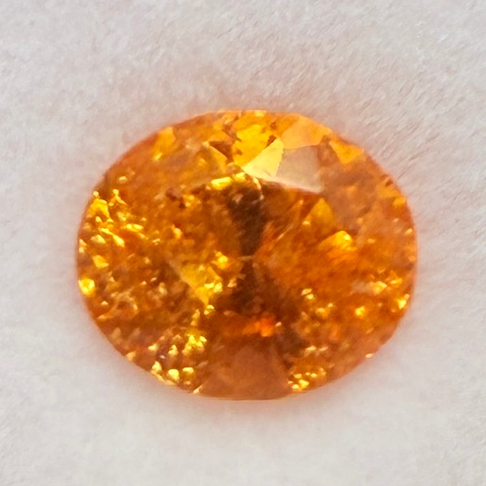Mandarin Spessartite Garnet, 1.72ct, Loliondo, Tanzania, Untreated Unheated