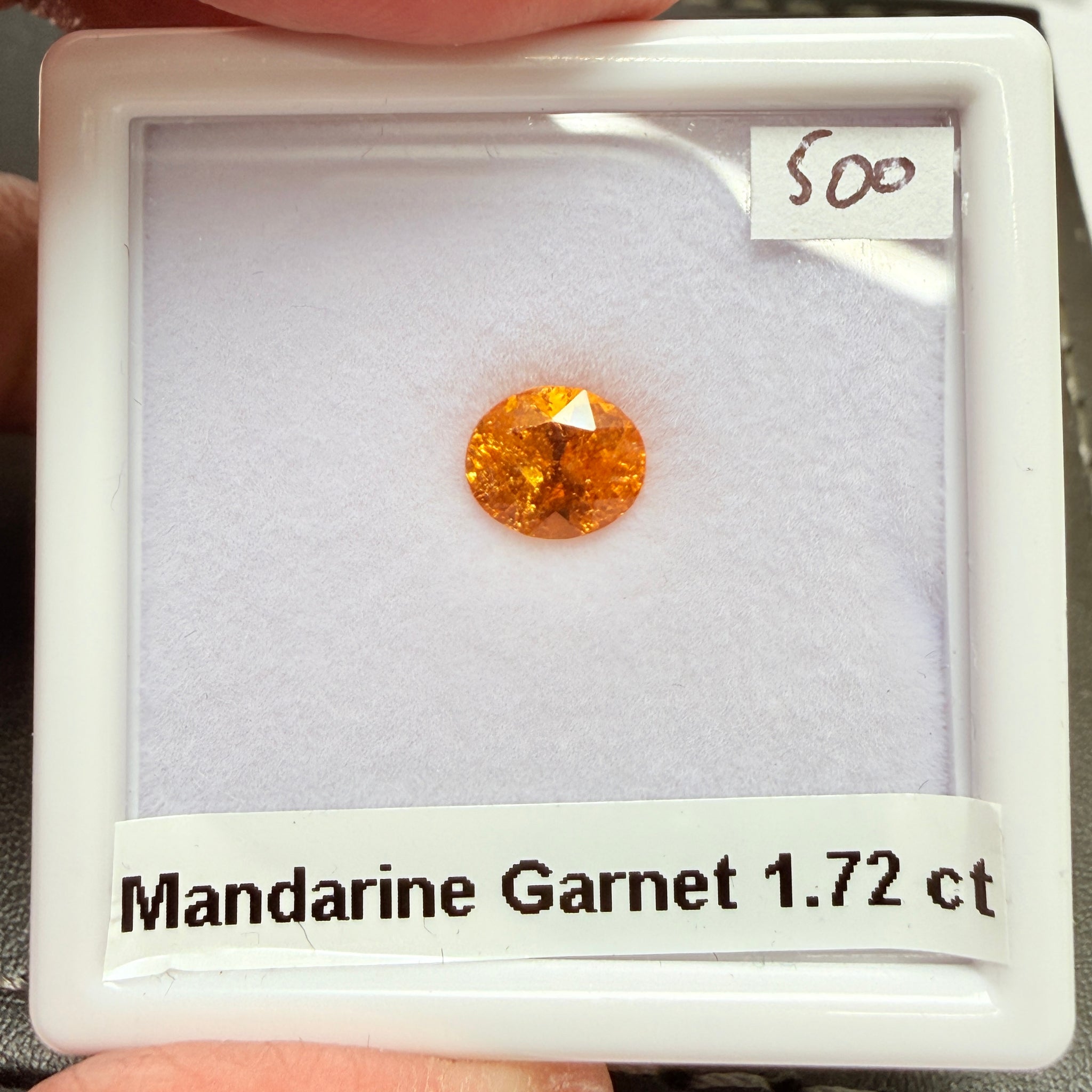 Mandarin Spessartite Garnet, 1.72ct, Loliondo, Tanzania, Untreated Unheated