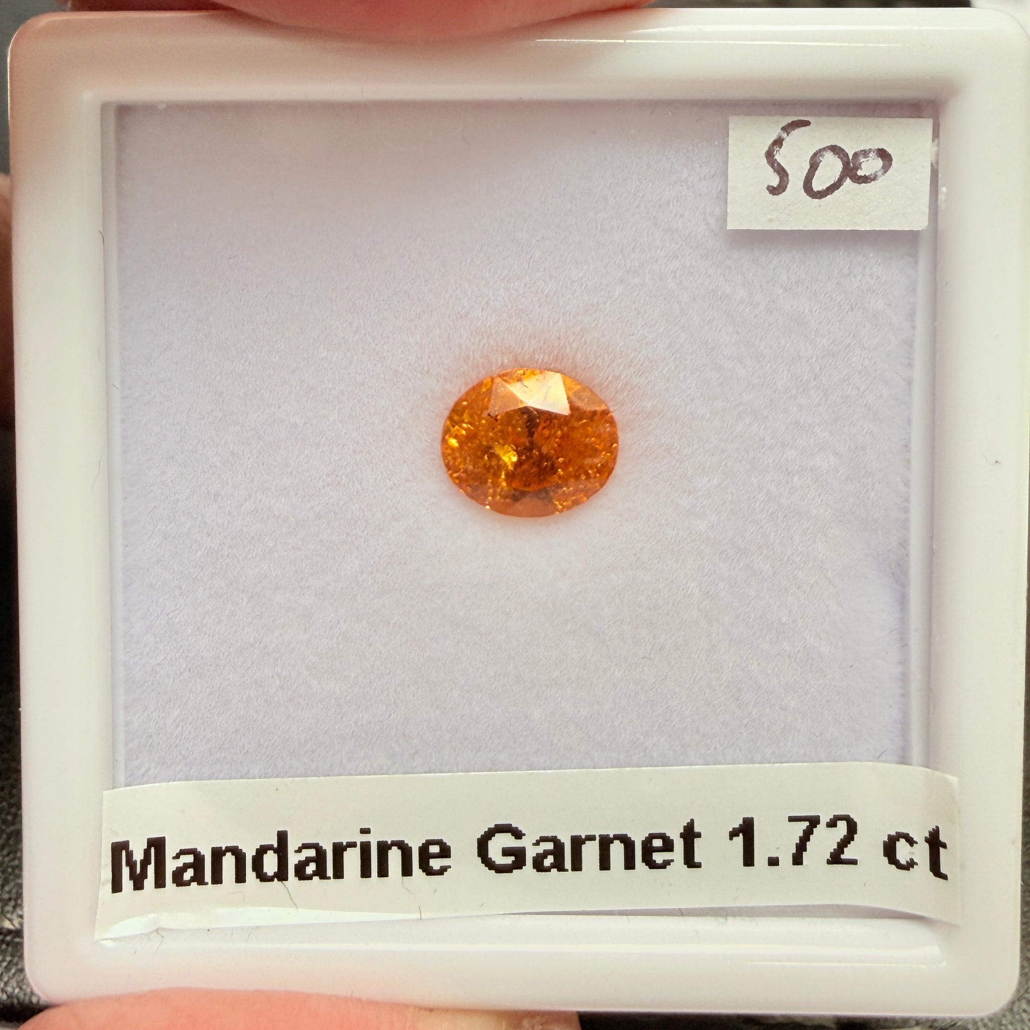 Mandarin Spessartite Garnet, 1.72ct, Loliondo, Tanzania, Untreated Unheated