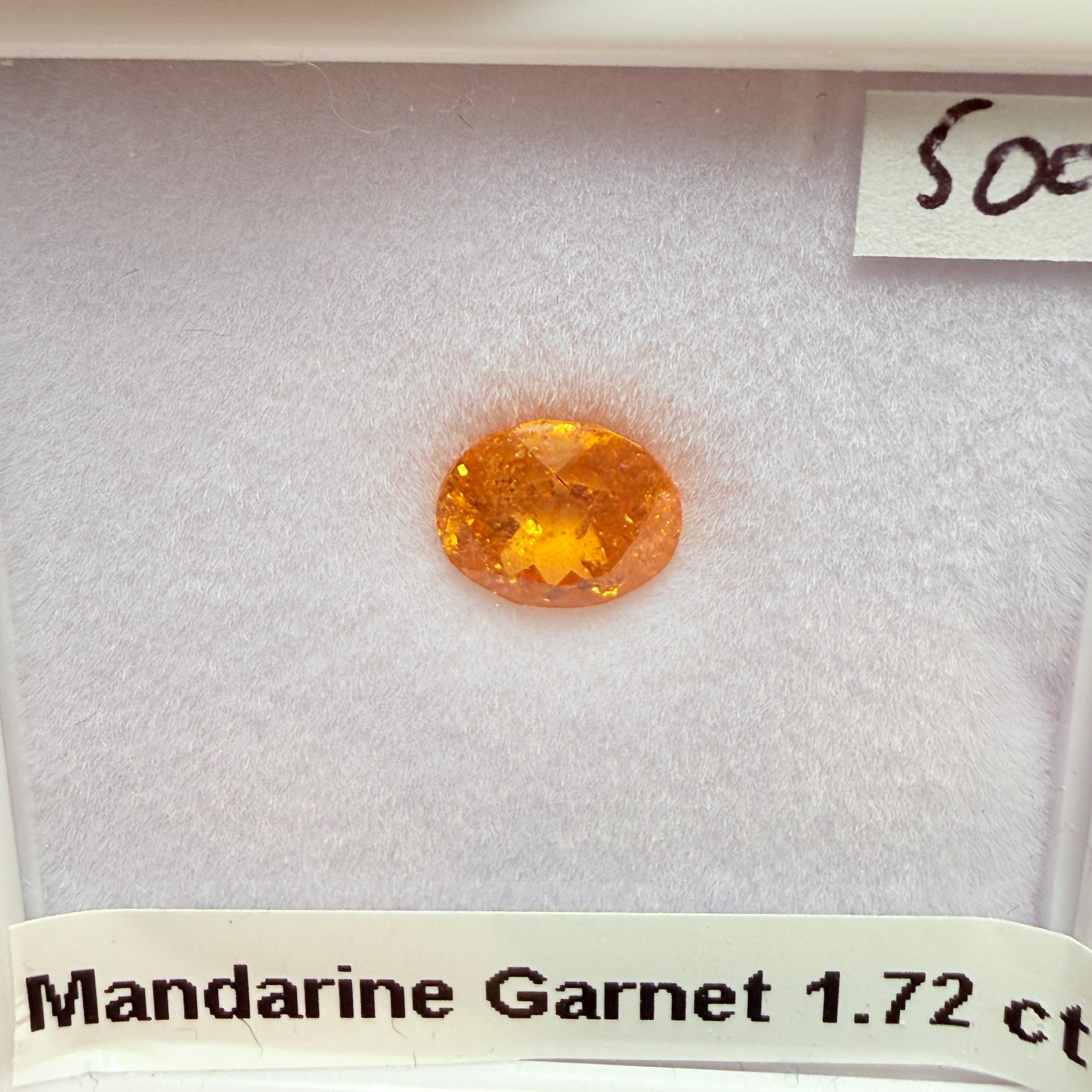 Mandarin Spessartite Garnet, 1.72ct, Loliondo, Tanzania, Untreated Unheated