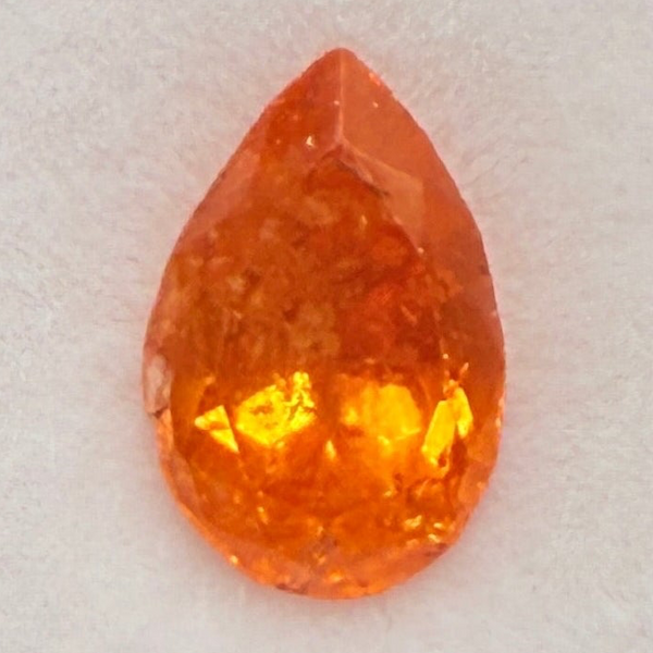 Mandarin Spessartite Garnet, 1.65ct, Tanzania, Untreated Unheated