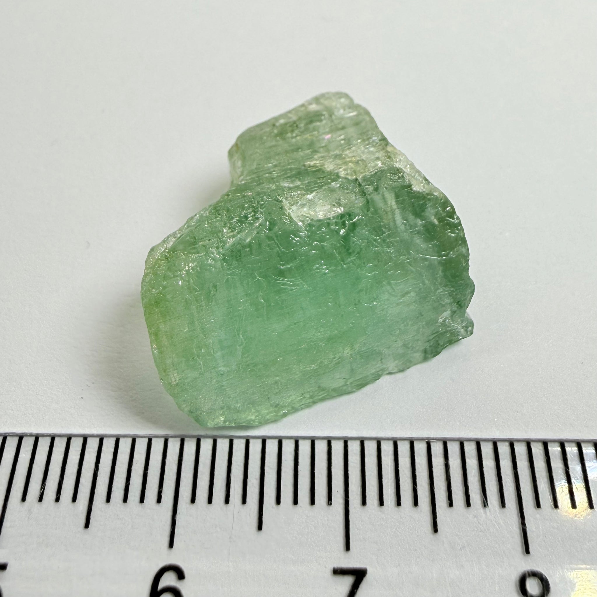 Aquamarine, 23.95ct, Songea, Tanzania, Untreated Unheated, vvs with very slight milk, see backlit with torch underneath