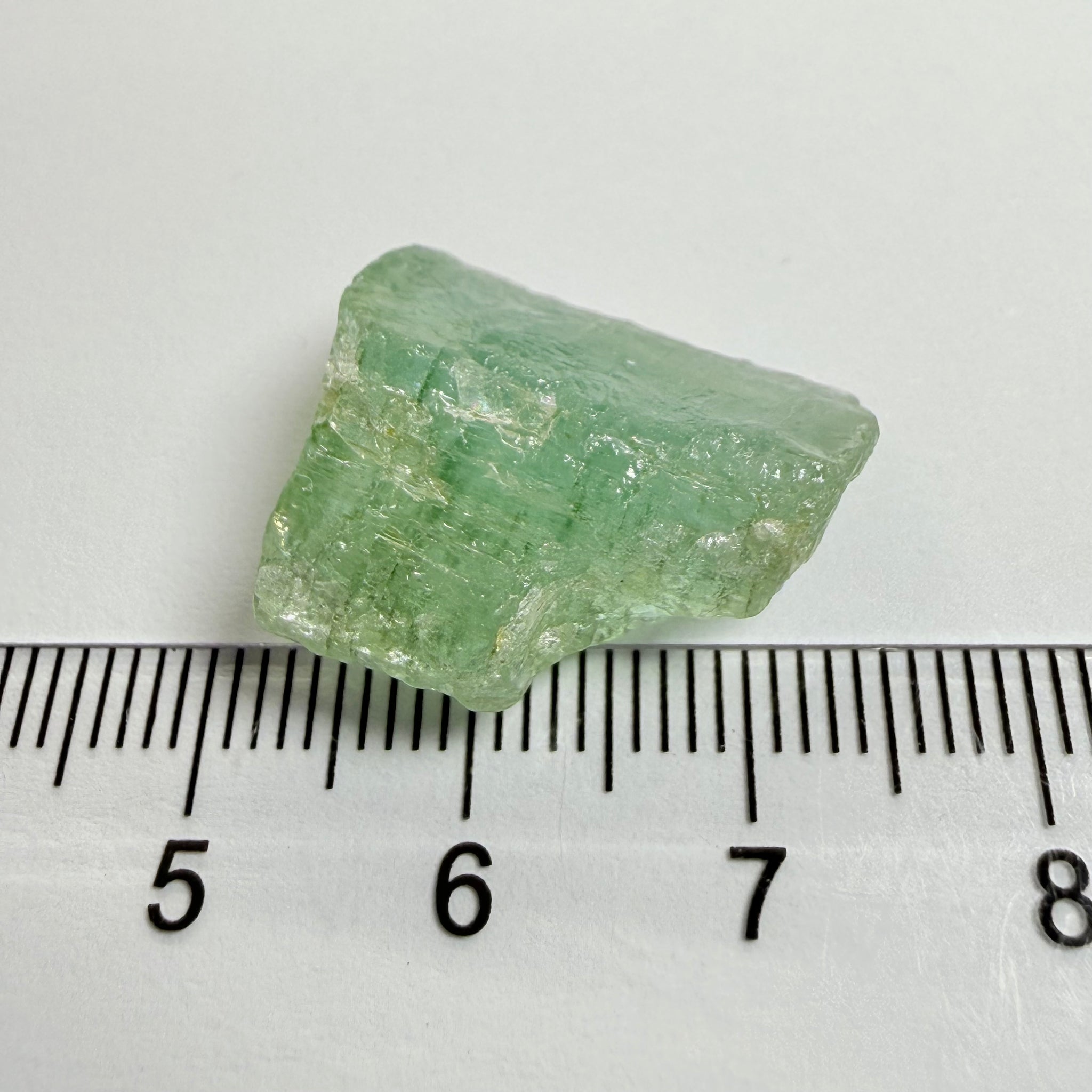 Aquamarine, 23.95ct, Songea, Tanzania, Untreated Unheated, vvs with very slight milk, see backlit with torch underneath