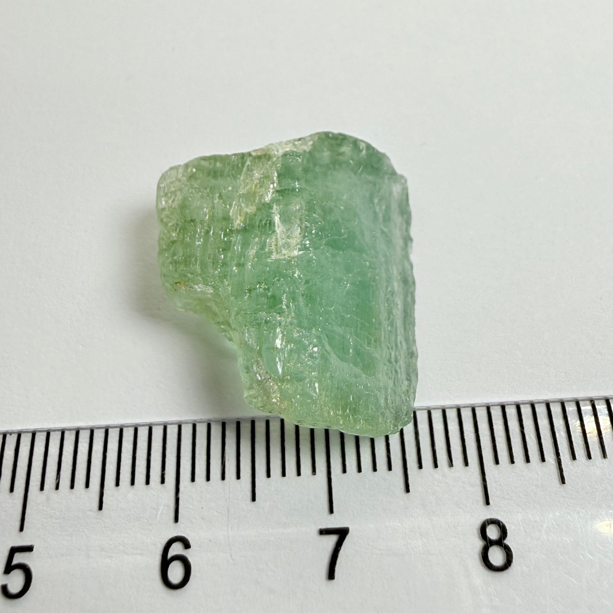 Aquamarine, 23.95ct, Songea, Tanzania, Untreated Unheated, vvs with very slight milk, see backlit with torch underneath
