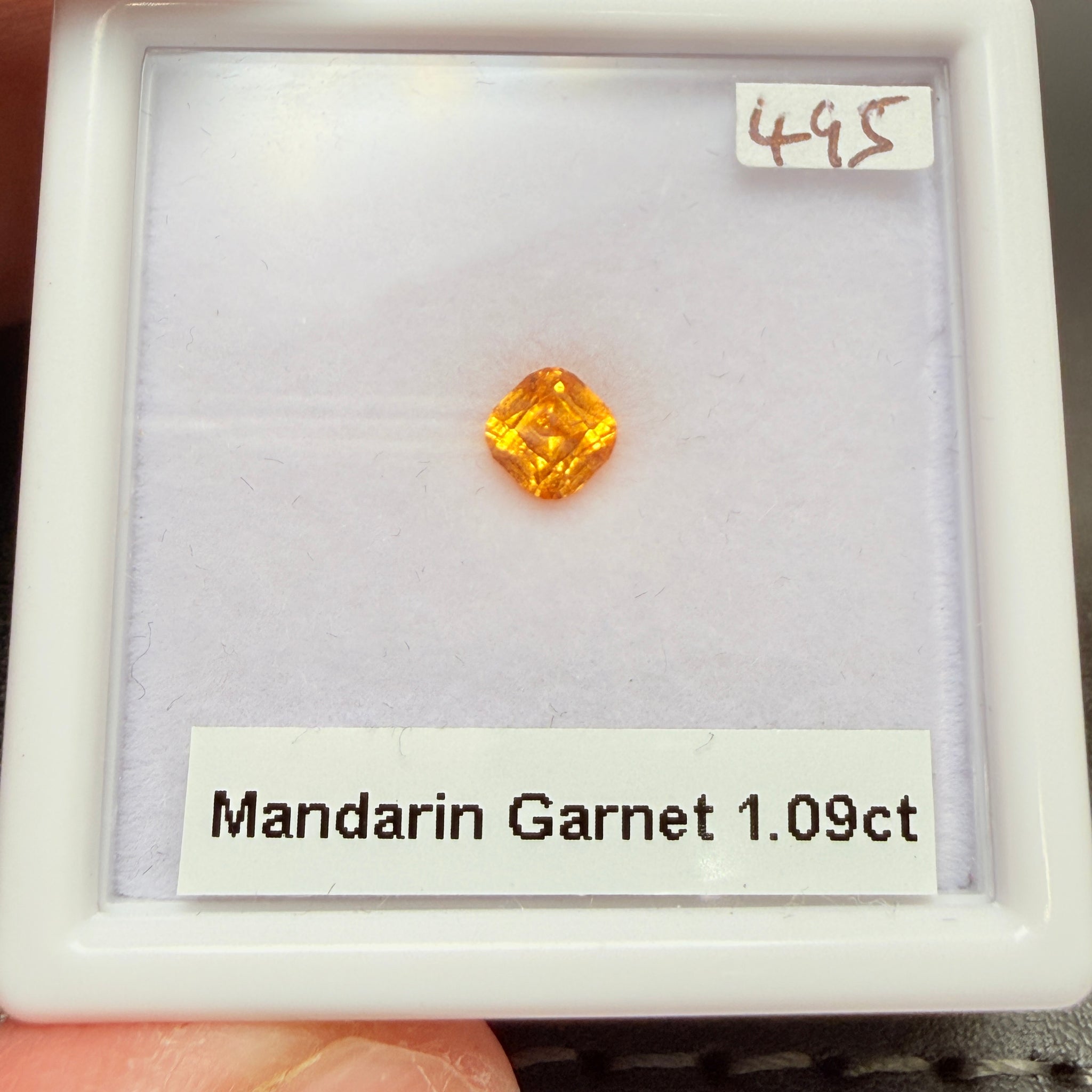 Mandarin Spessartite Garnet, 1.09ct, Loliondo, Tanzania, Untreated Unheated