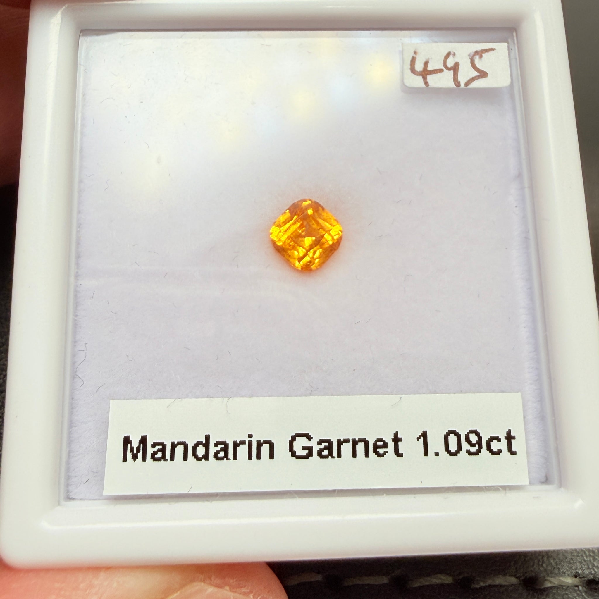 Mandarin Spessartite Garnet, 1.09ct, Loliondo, Tanzania, Untreated Unheated