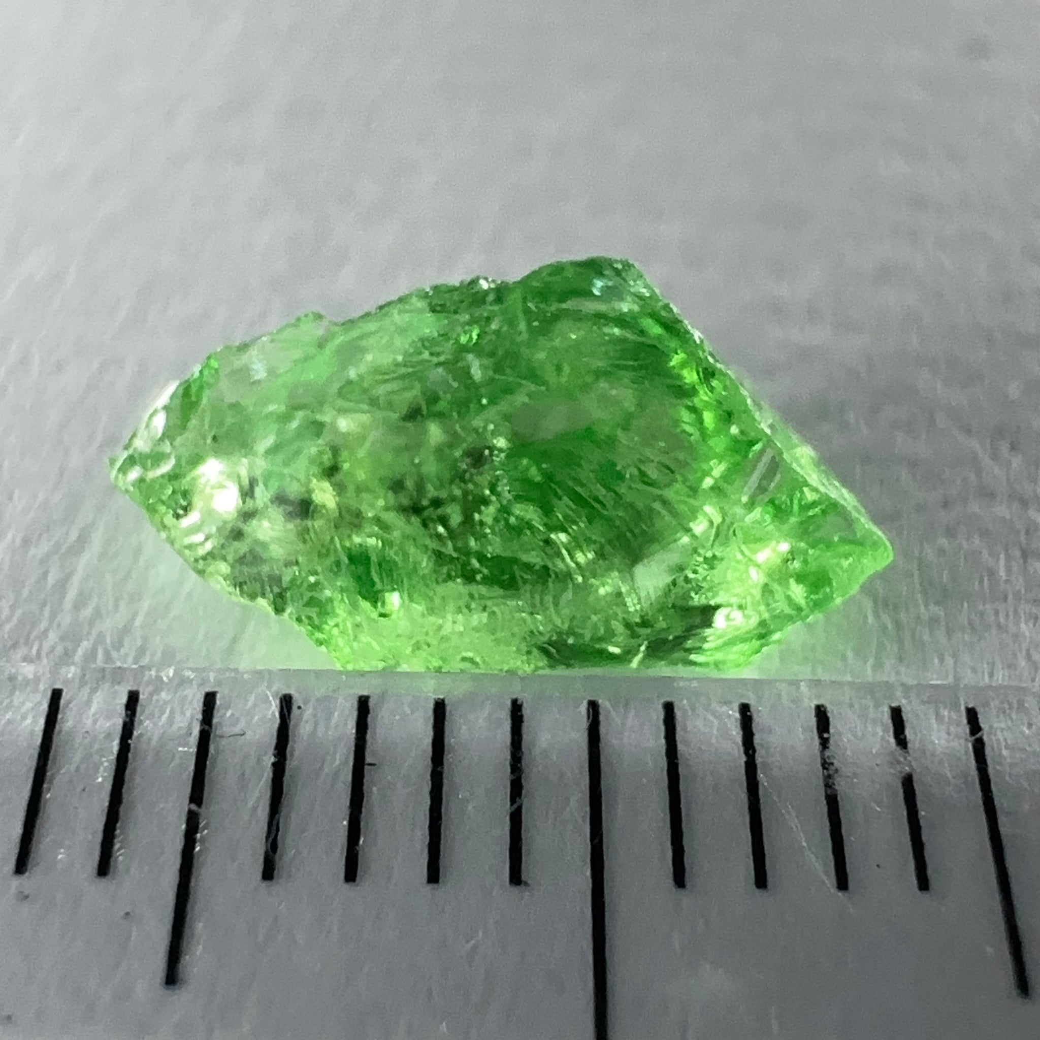 Tsavorite, 1.42ct, Tanzania, Untreated Unheated, slight veils