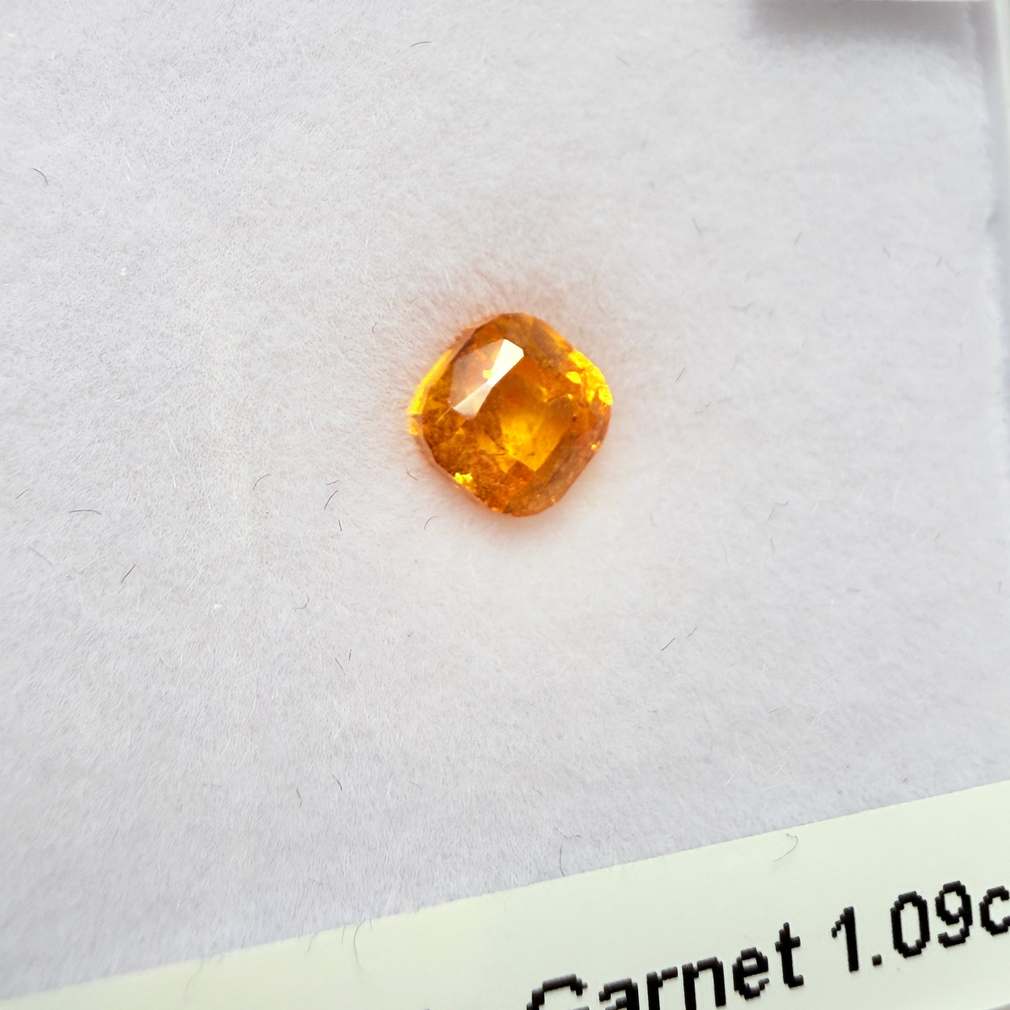 Mandarin Spessartite Garnet, 1.09ct, Loliondo, Tanzania, Untreated Unheated