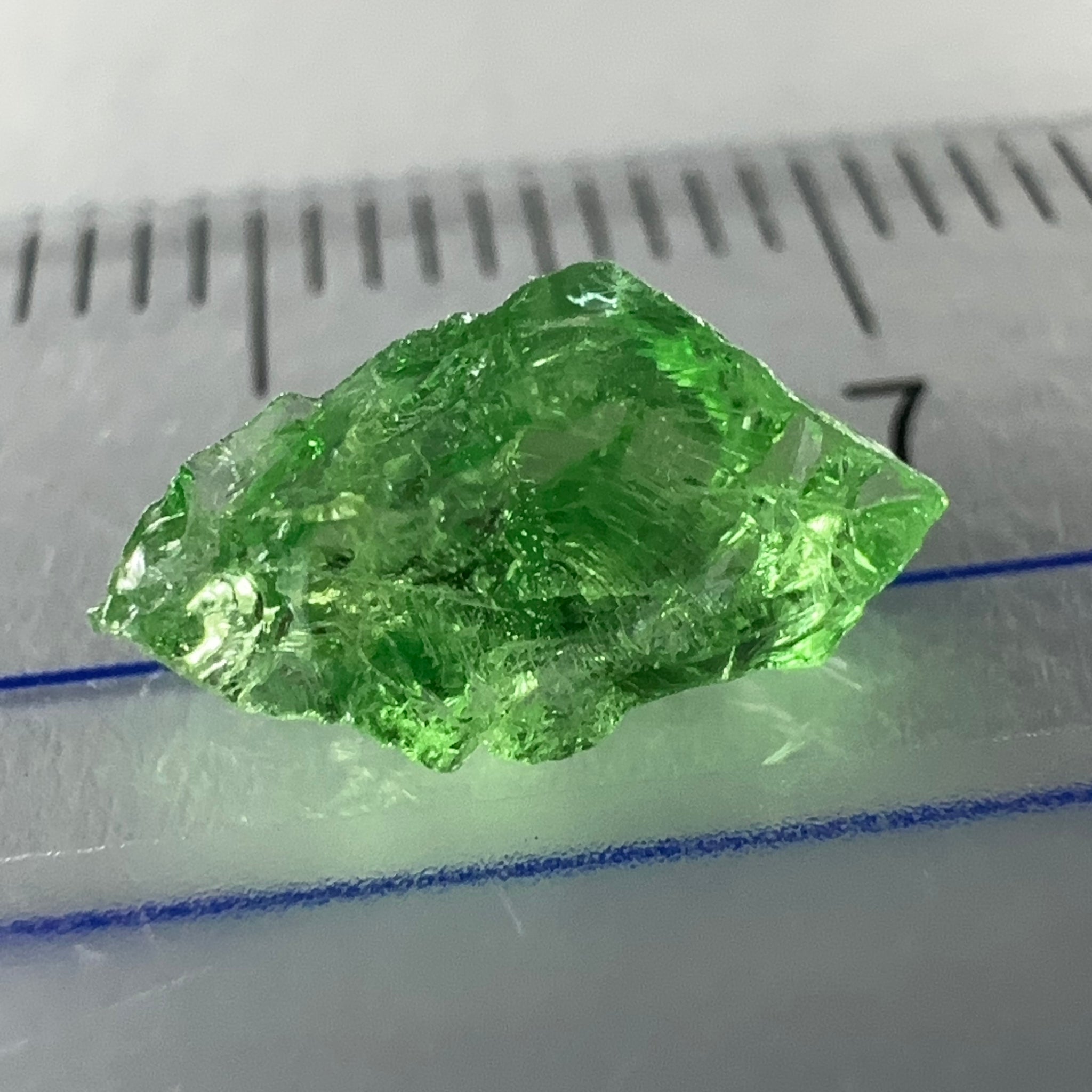 Tsavorite, 1.42ct, Tanzania, Untreated Unheated, slight veils