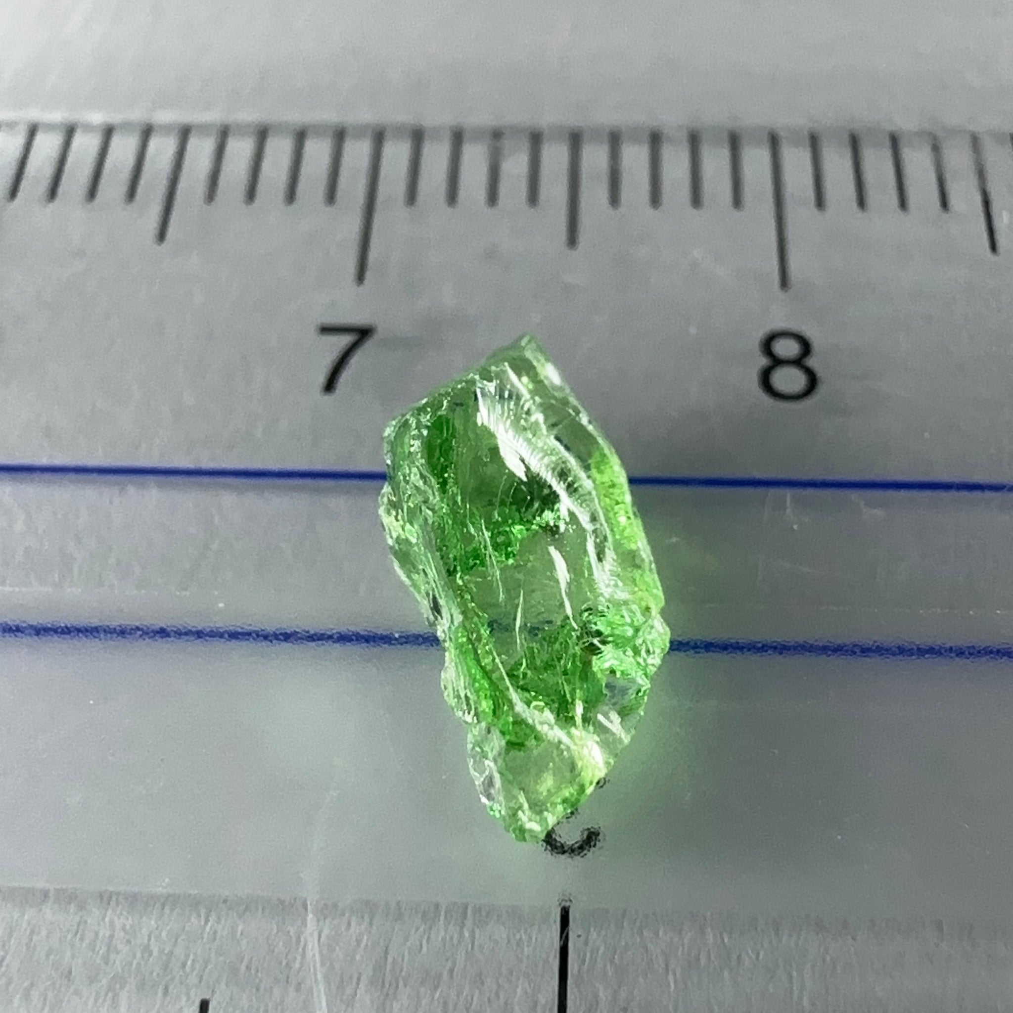 Tsavorite, 1.42ct, Tanzania, Untreated Unheated, slight veils