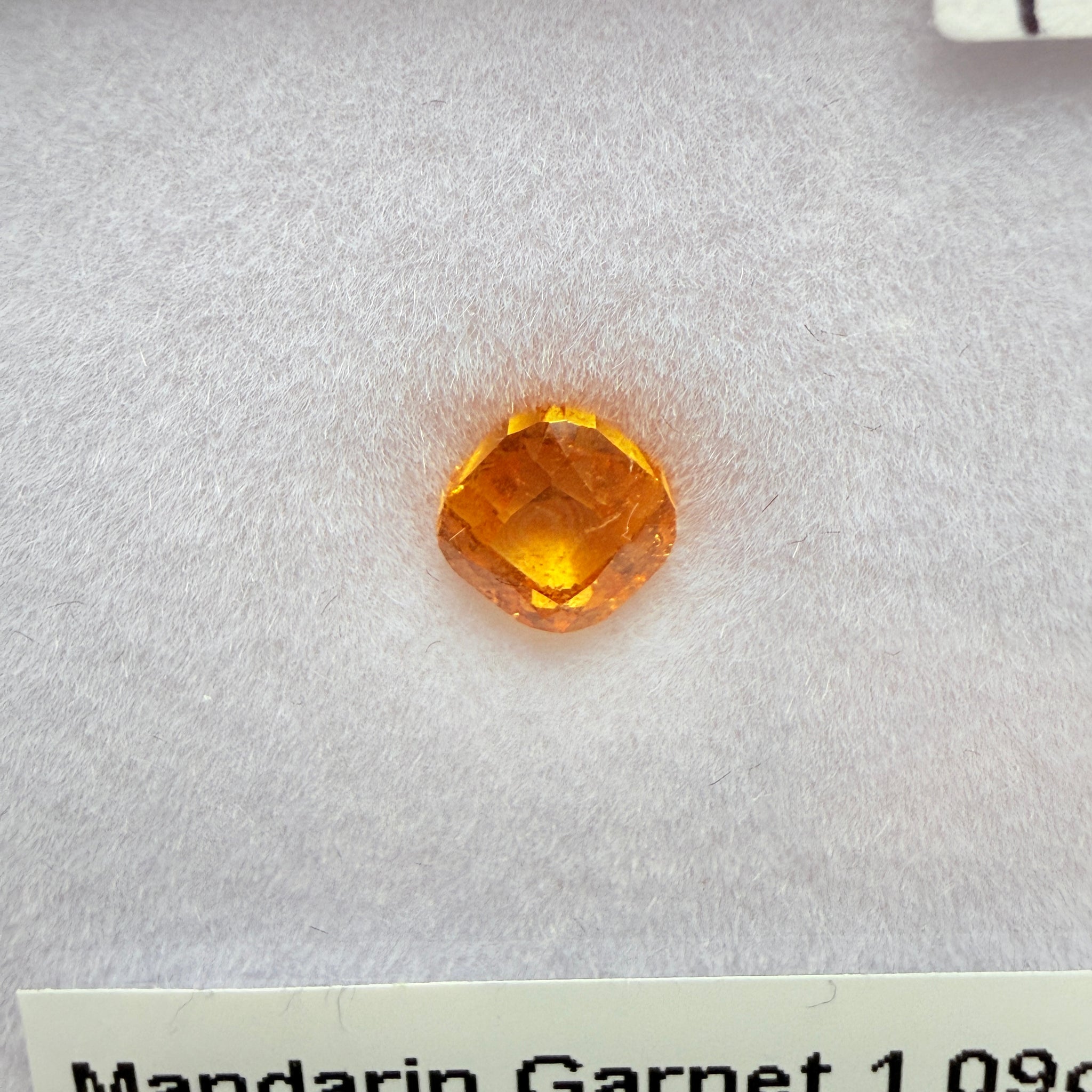 Mandarin Spessartite Garnet, 1.09ct, Loliondo, Tanzania, Untreated Unheated