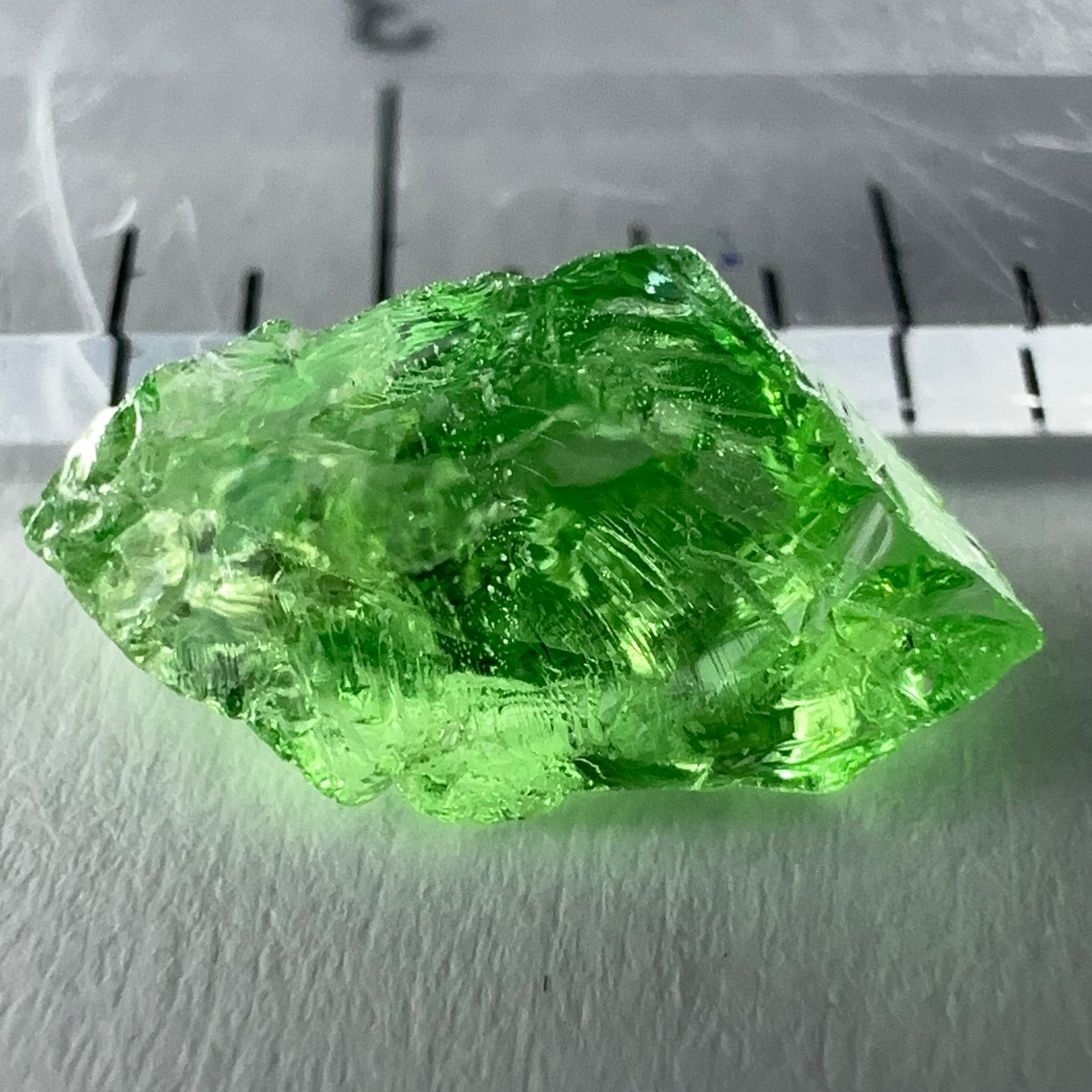 Tsavorite, 1.42ct, Tanzania, Untreated Unheated, slight veils