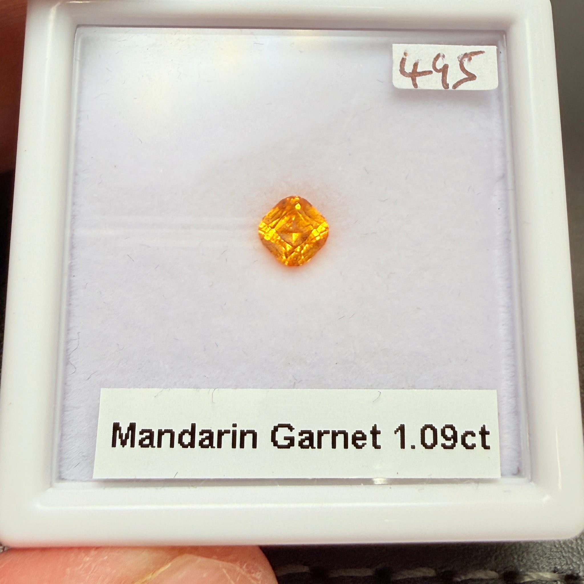 Mandarin Spessartite Garnet, 1.09ct, Loliondo, Tanzania, Untreated Unheated
