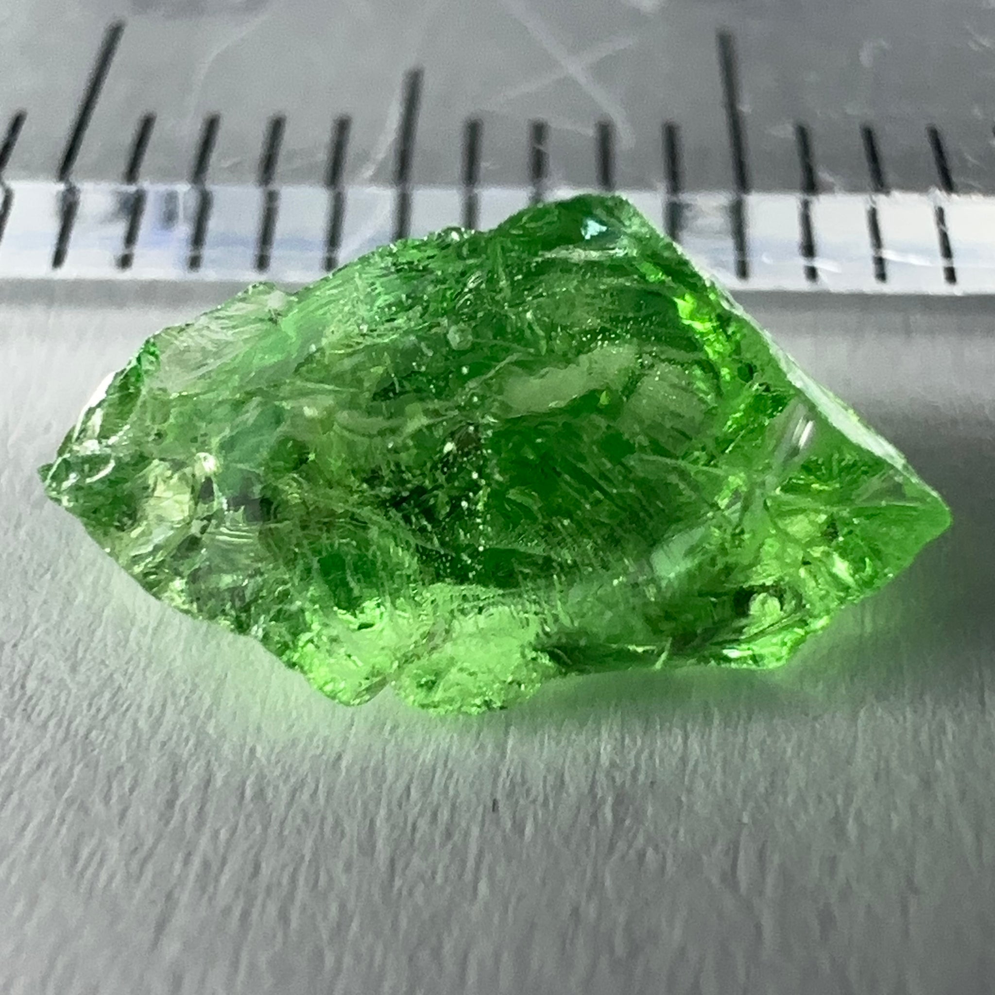 Tsavorite, 1.42ct, Tanzania, Untreated Unheated, slight veils