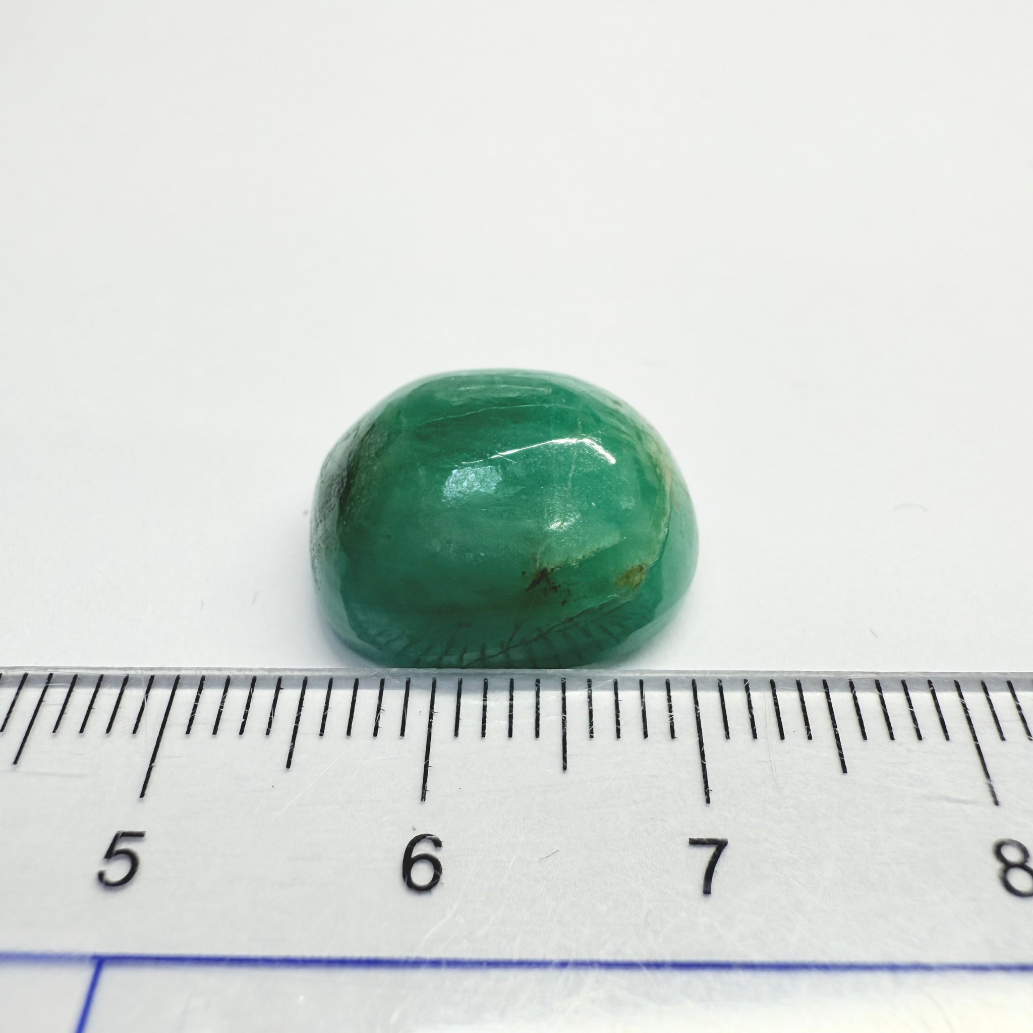 Tanzanian Emerald Cabochon, 15.21ct, Tanzania, NO OIL, Untreated Unheated