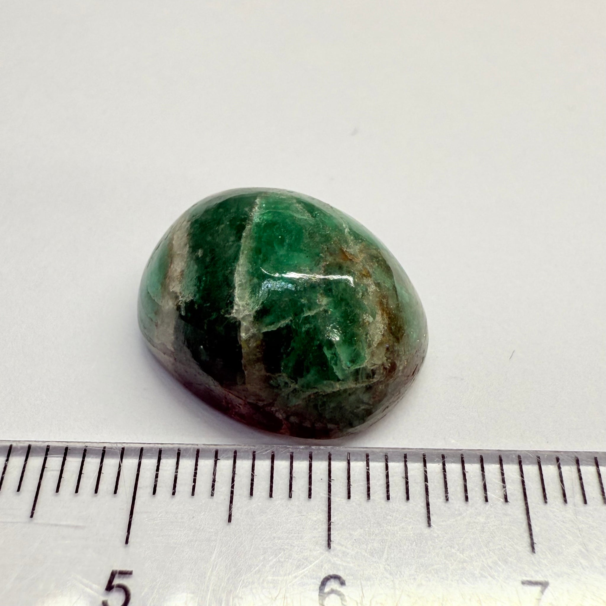 Tanzanian Emerald Cabochon, 15.82ct, Tanzania, NO OIL, Untreated Unheated
