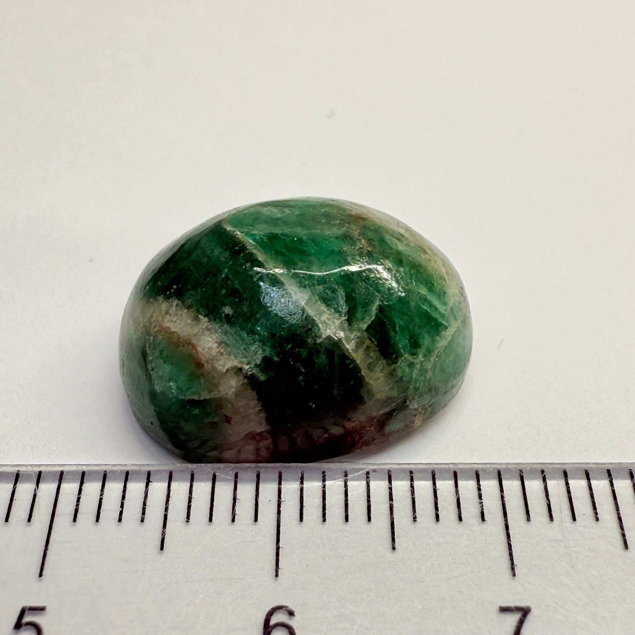 Tanzanian Emerald Cabochon, 15.82ct, Tanzania, NO OIL, Untreated Unheated