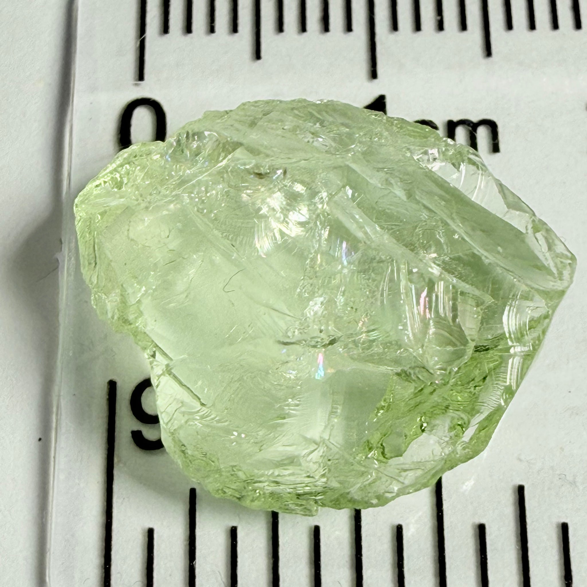 Aquamarine, 13.28ct, Loliondo, Tanzania, Untreated Unheated, too flat to facet but set as it in jewellery