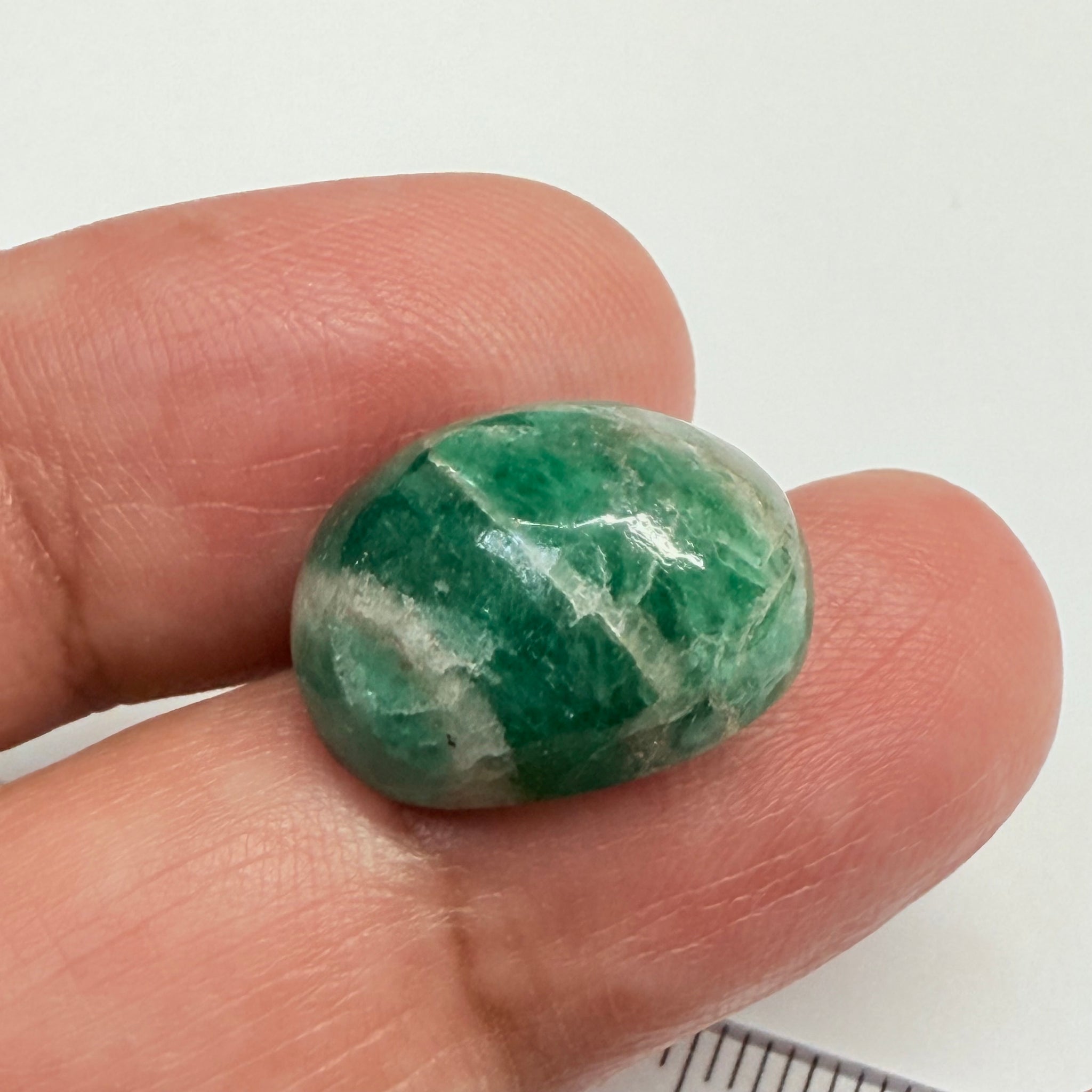 Tanzanian Emerald Cabochon, 15.82ct, Tanzania, NO OIL, Untreated Unheated