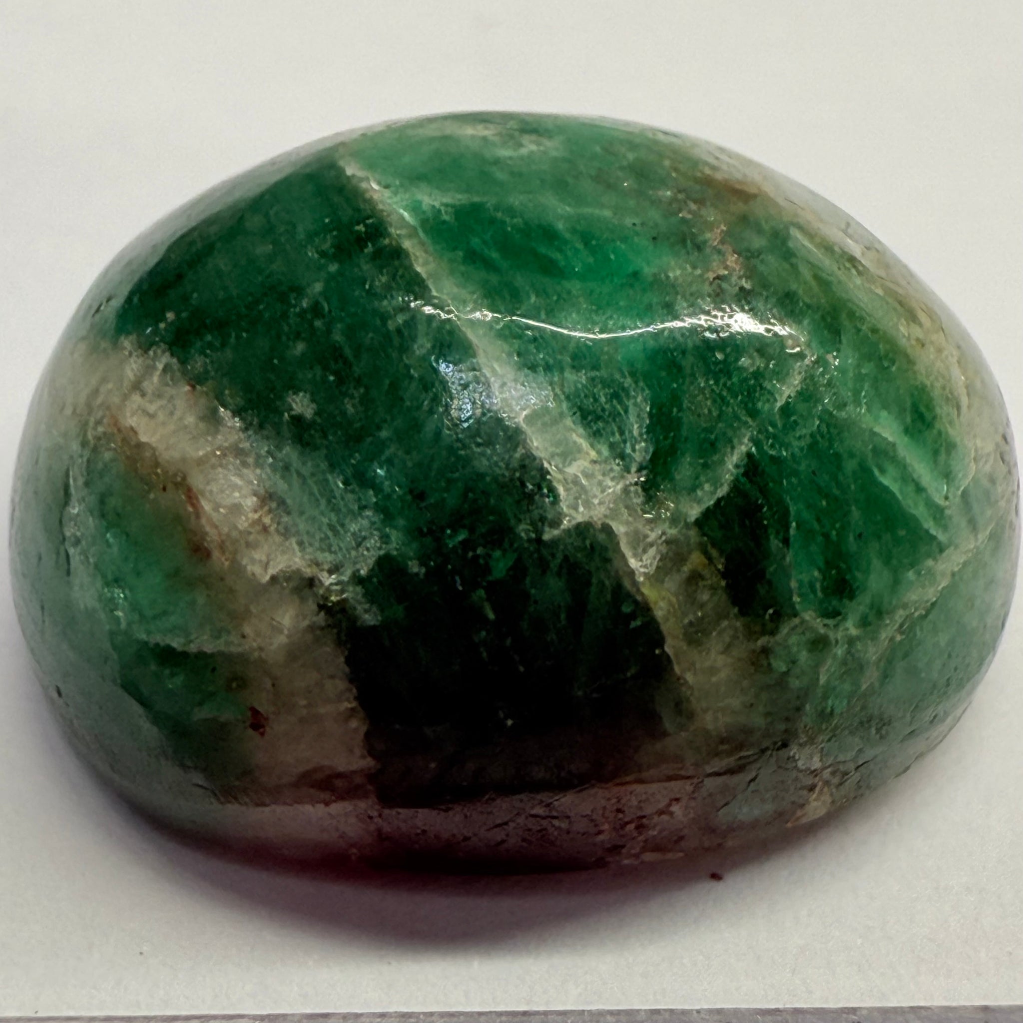 Tanzanian Emerald Cabochon, 15.82ct, Tanzania, NO OIL, Untreated Unheated