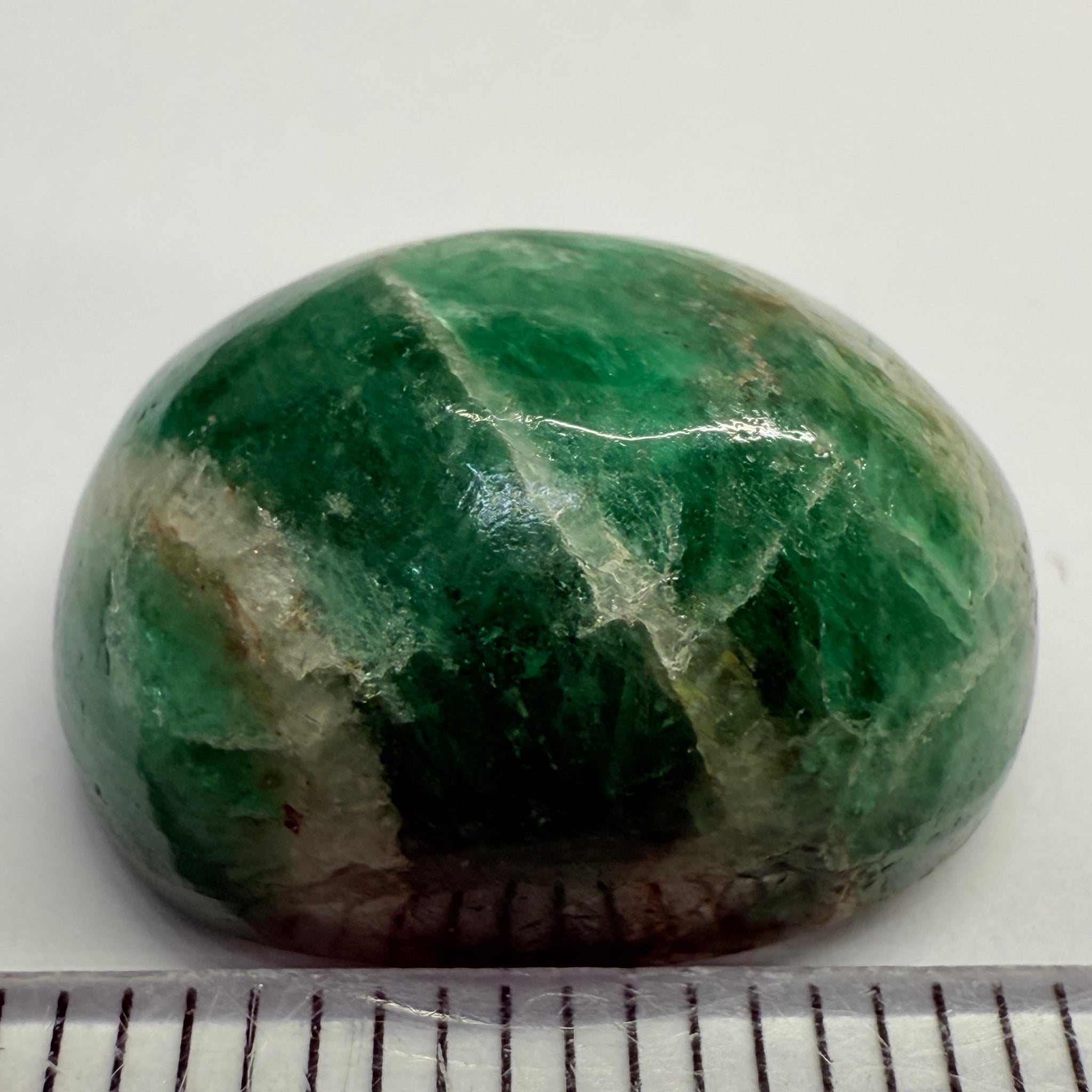 Tanzanian Emerald Cabochon, 15.82ct, Tanzania, NO OIL, Untreated Unheated