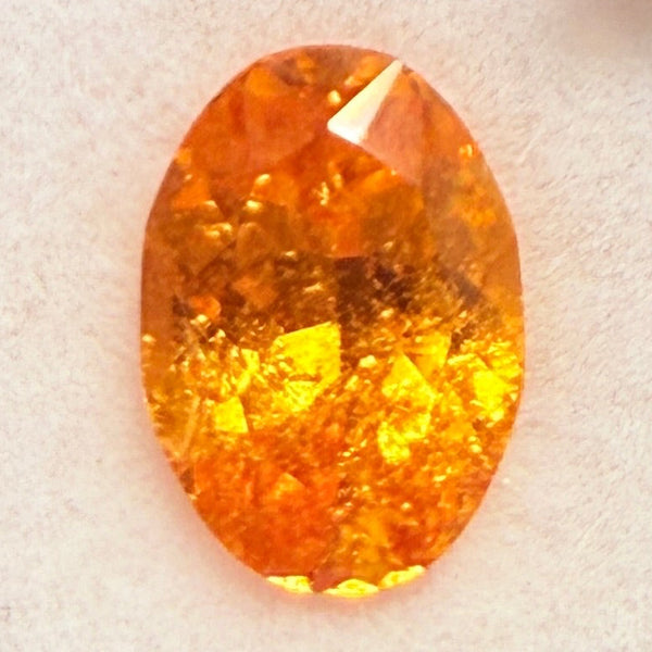 Mandarin Spessartite Garnet, 1.52ct, Loliondo, Tanzania, Untreated Unheated