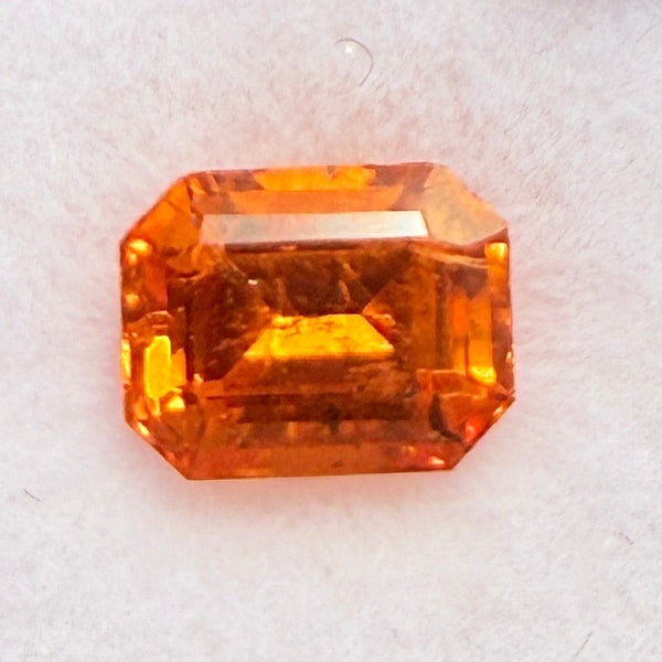 Mandarin Spessartite Garnet, 0.98ct, Loliondo, Tanzania, Untreated Unheated